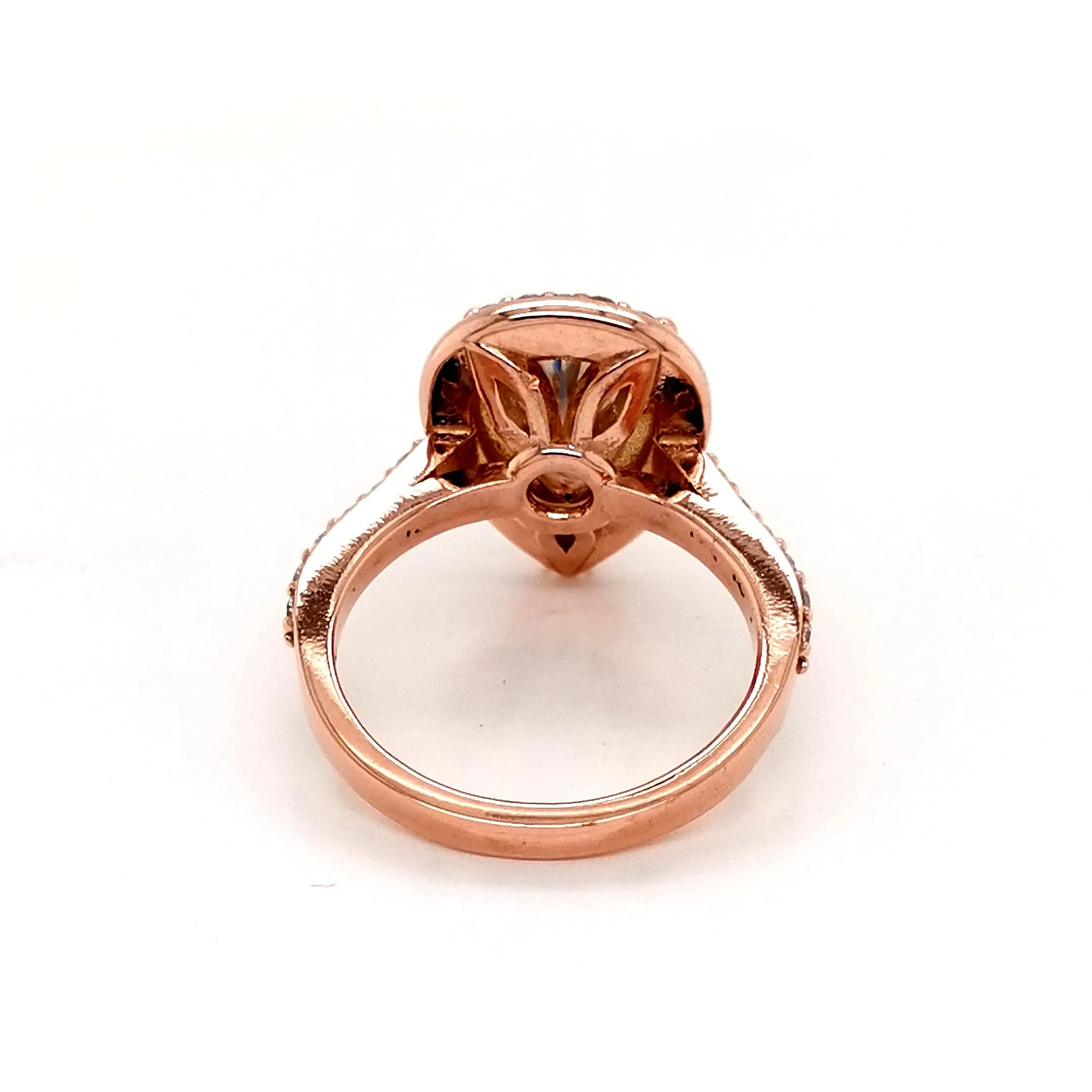 2ct Pear Cut Halo Ring sold by Folklore Shop product image thumbnail 3