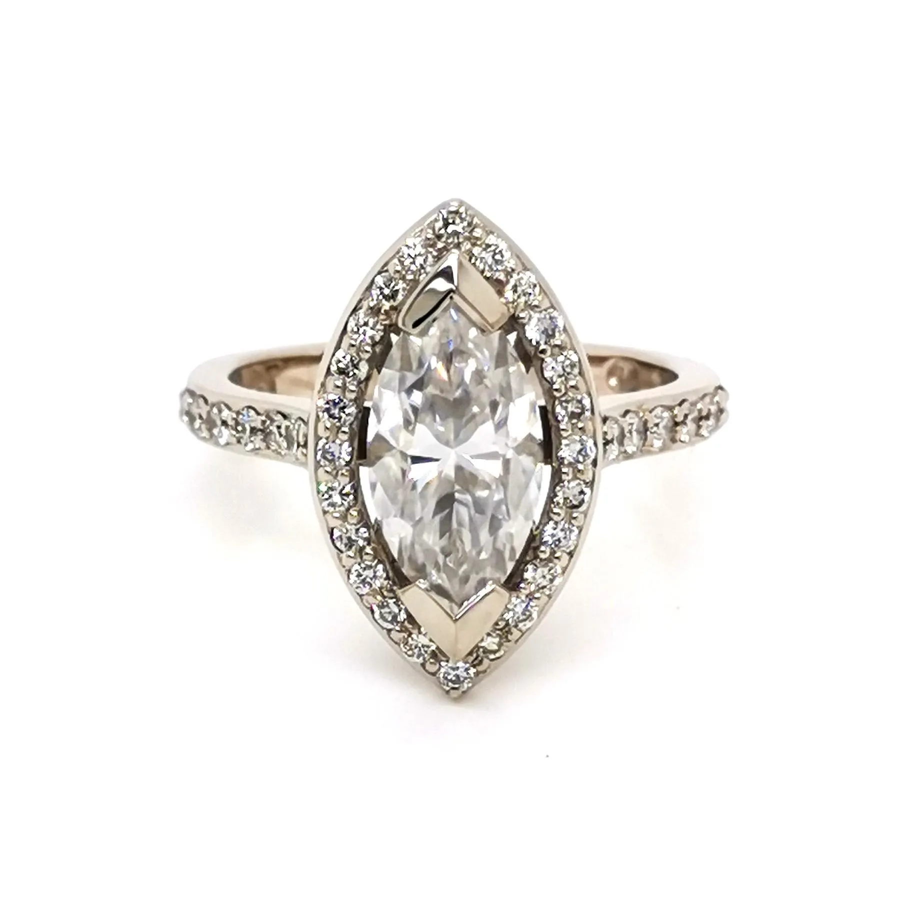 Marquise Halo Ring sold by Folklore Shop product image thumbnail 4