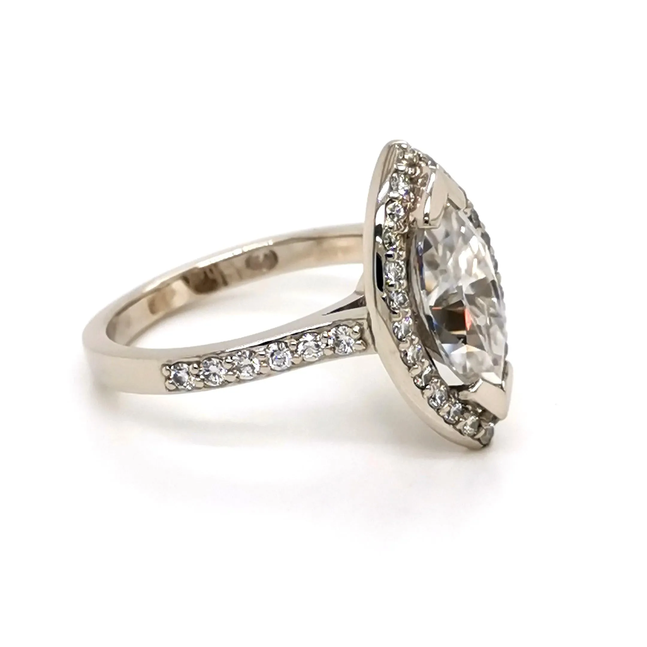 Marquise Halo Ring sold by Folklore Shop product image thumbnail 2