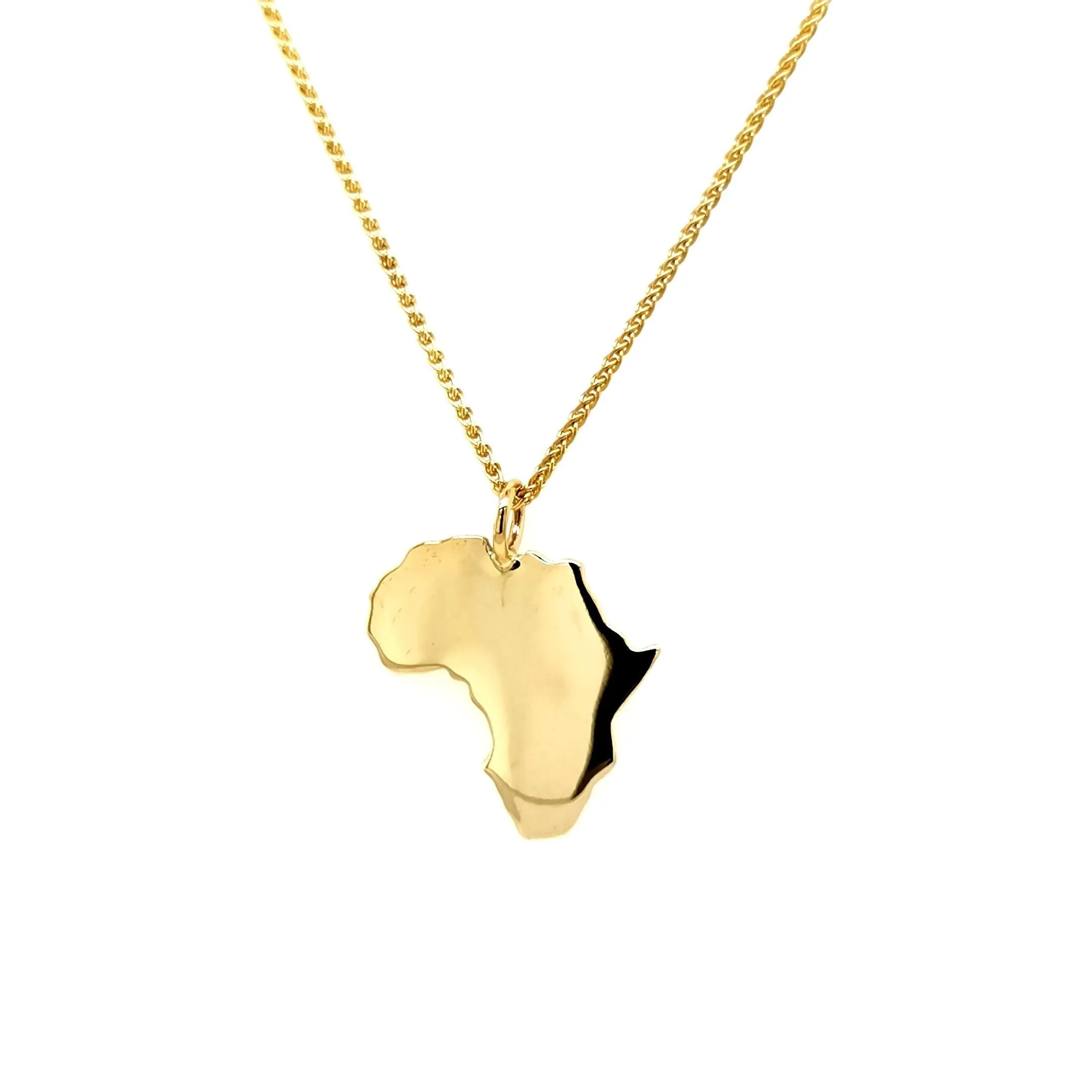 Gold Africa Pendant sold by Folklore Shop product image thumbnail 2