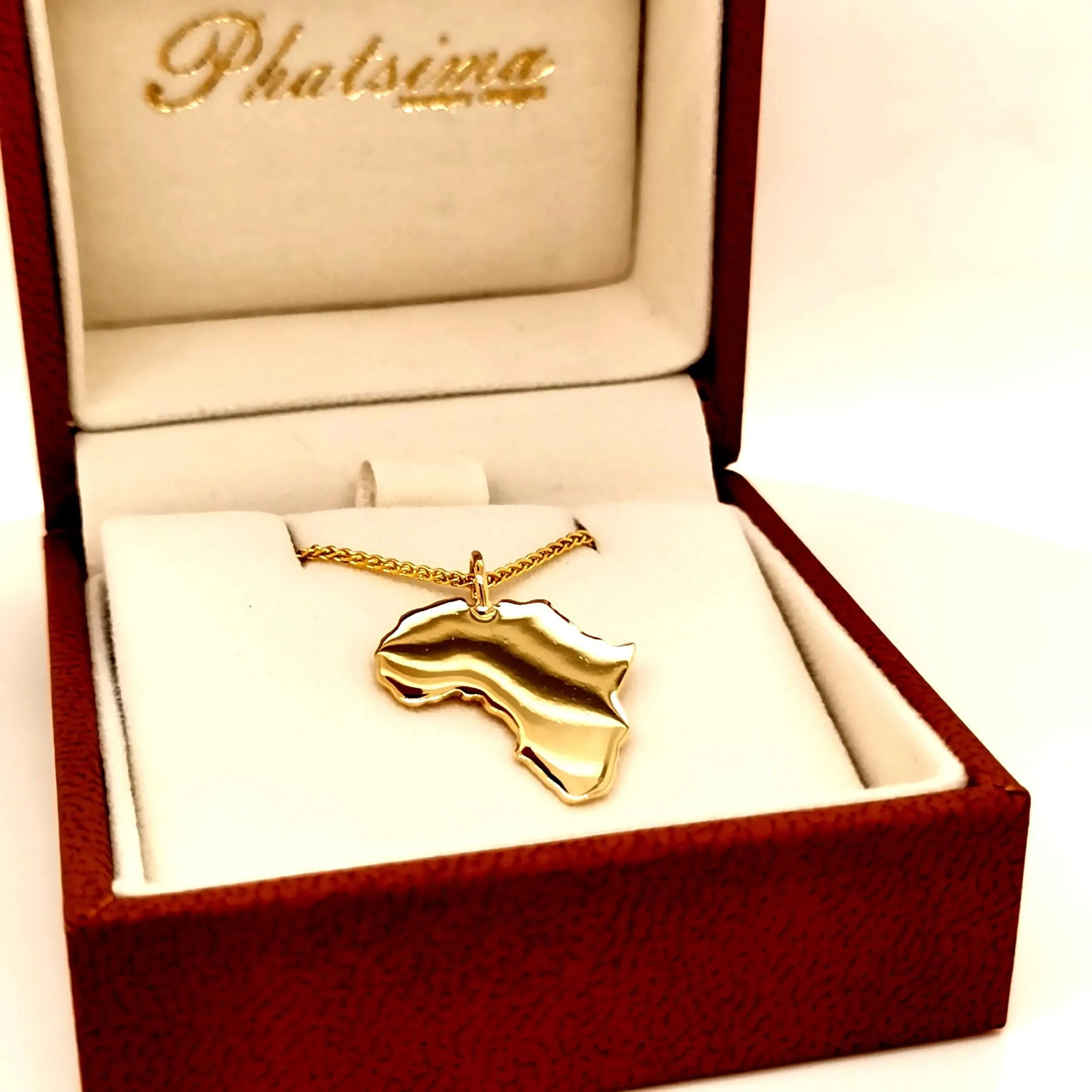 Gold Africa Pendant sold by Folklore Shop product image thumbnail 3