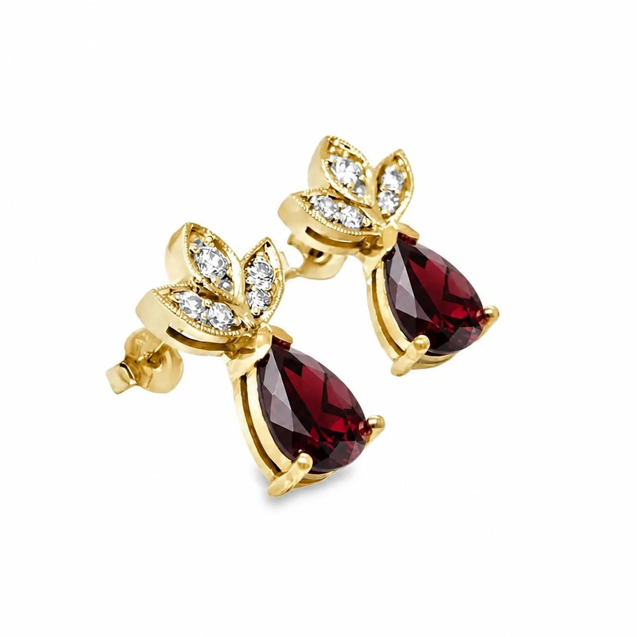 Classic Garnet Earrings sold by Folklore Shop product image thumbnail 3