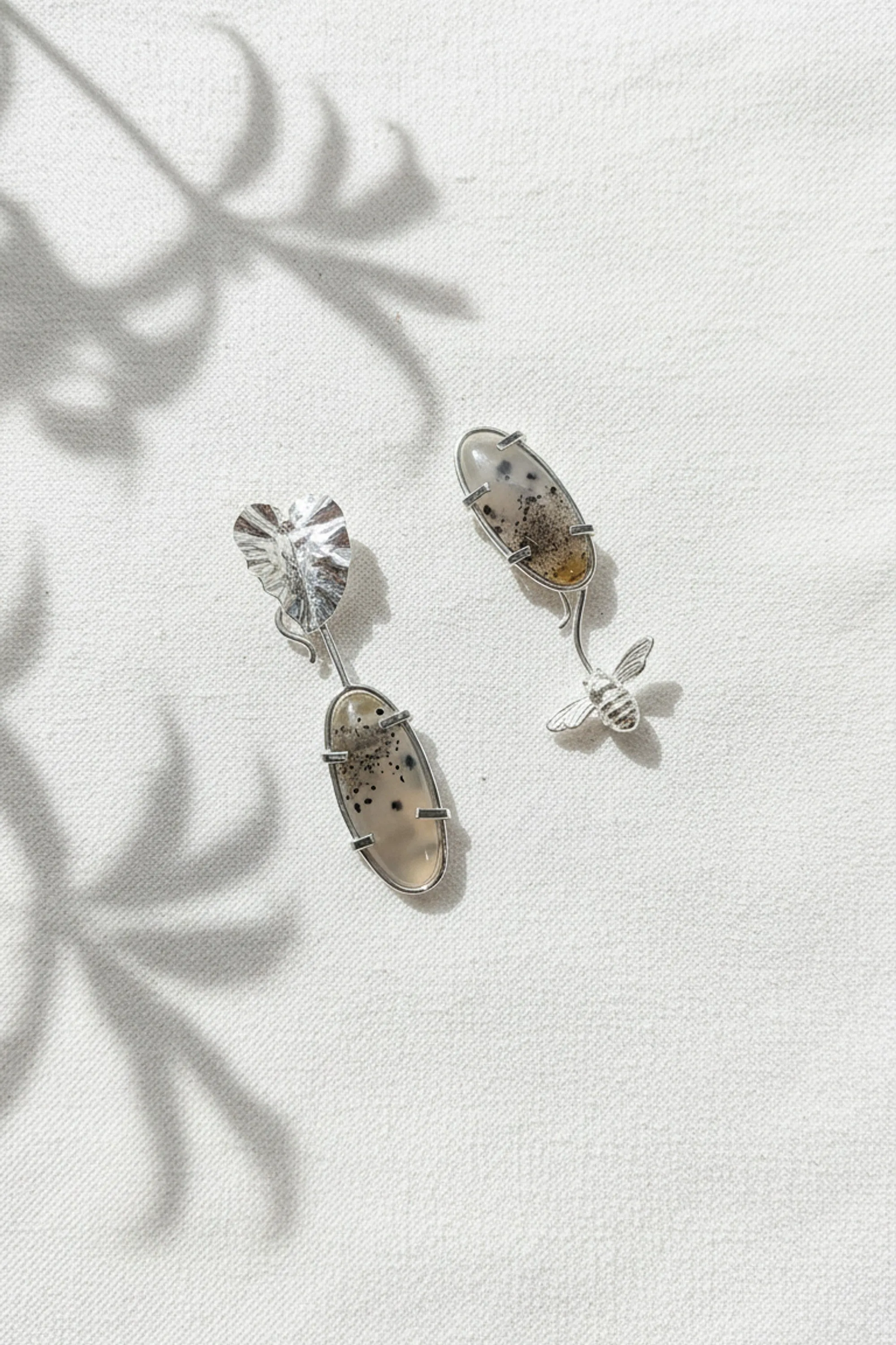 Narmade River Oval Interchangeable Earrings sold by Folklore Shop product image thumbnail 3