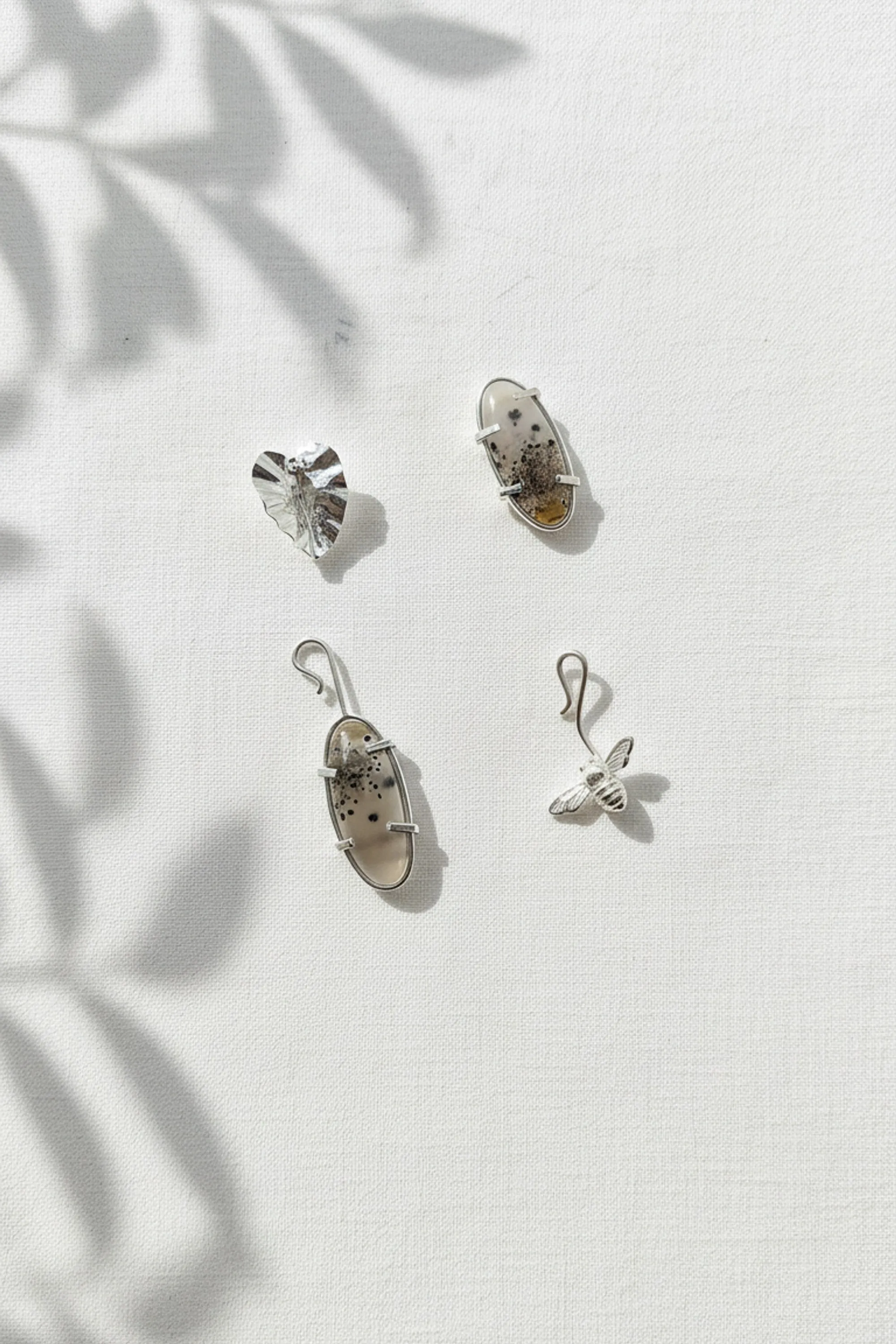 Narmade River Oval Interchangeable Earrings sold by Folklore Shop