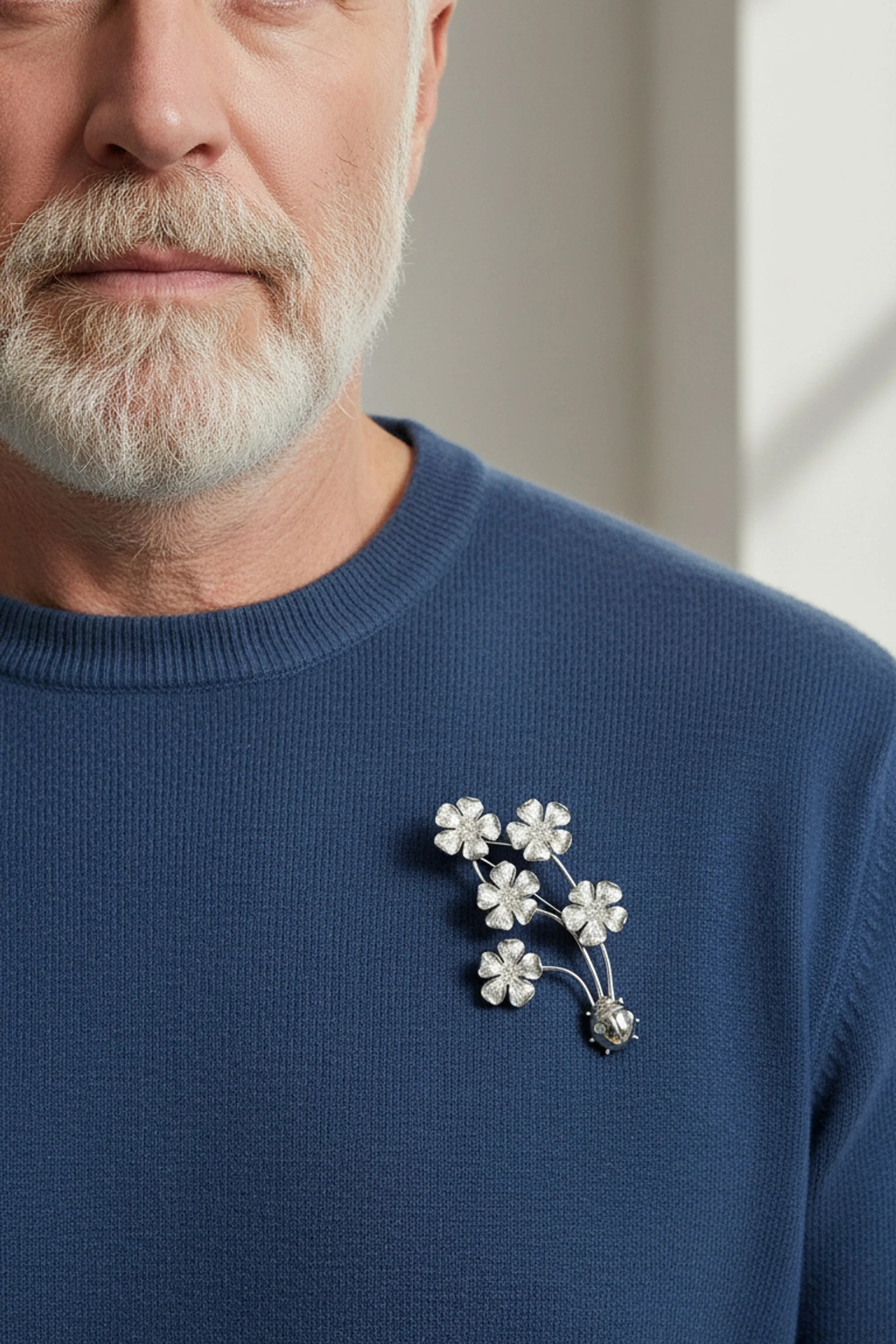 Floral Bouquet Ladybug Brooch sold by Folklore Shop product image thumbnail 2
