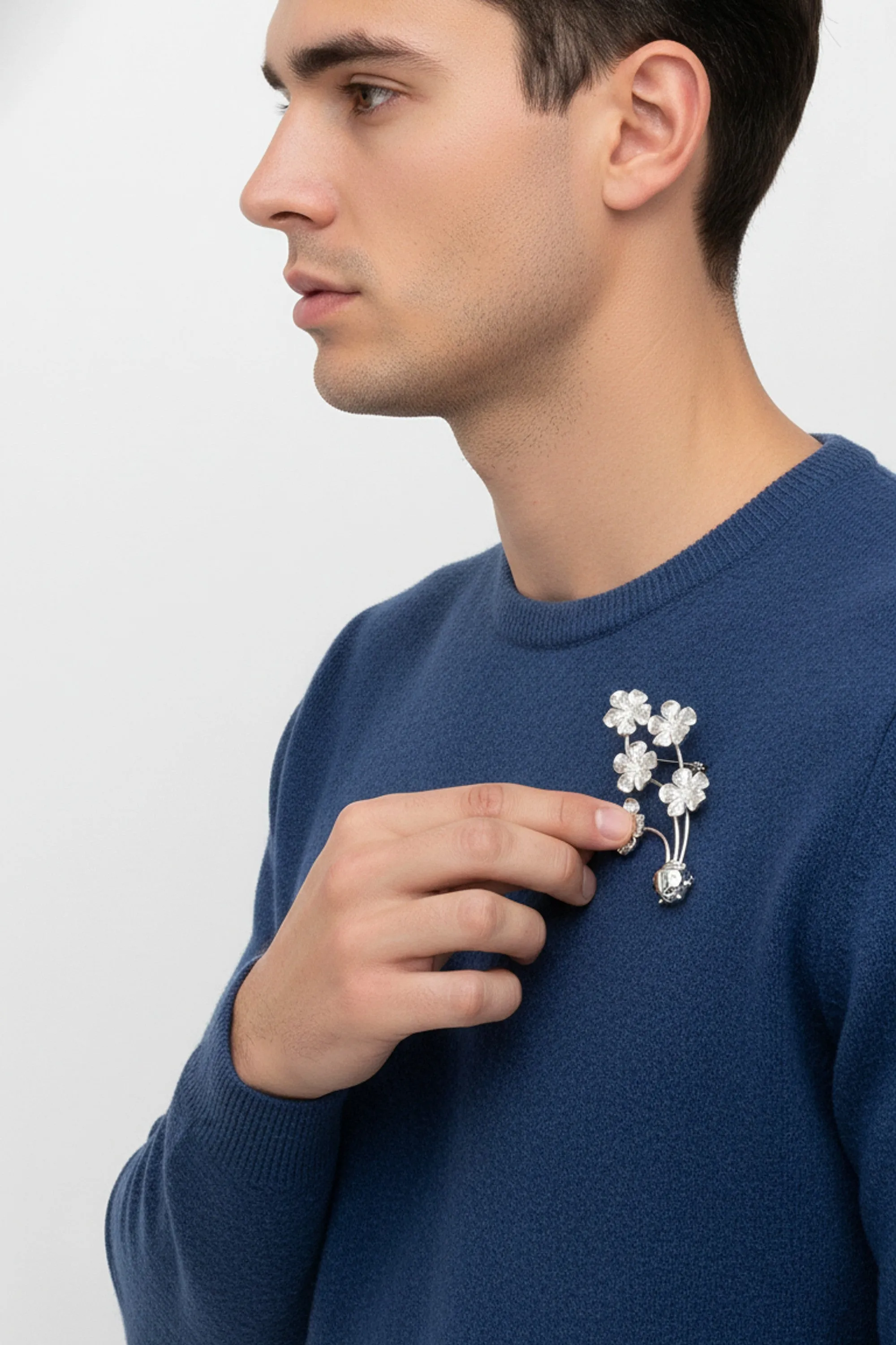 Floral Bouquet Ladybug Brooch sold by Folklore Shop product image thumbnail 4