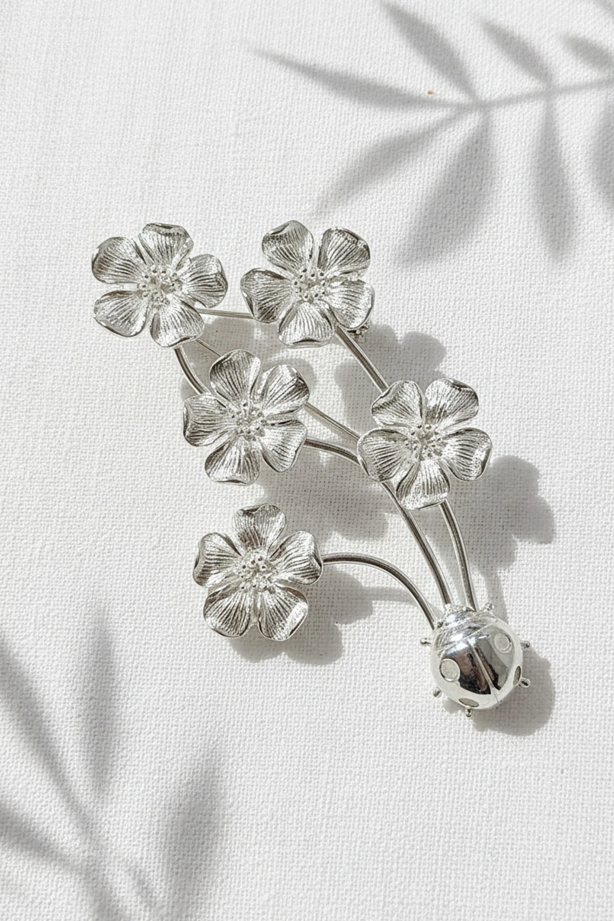 Floral Bouquet Ladybug Brooch sold by Folklore Shop
