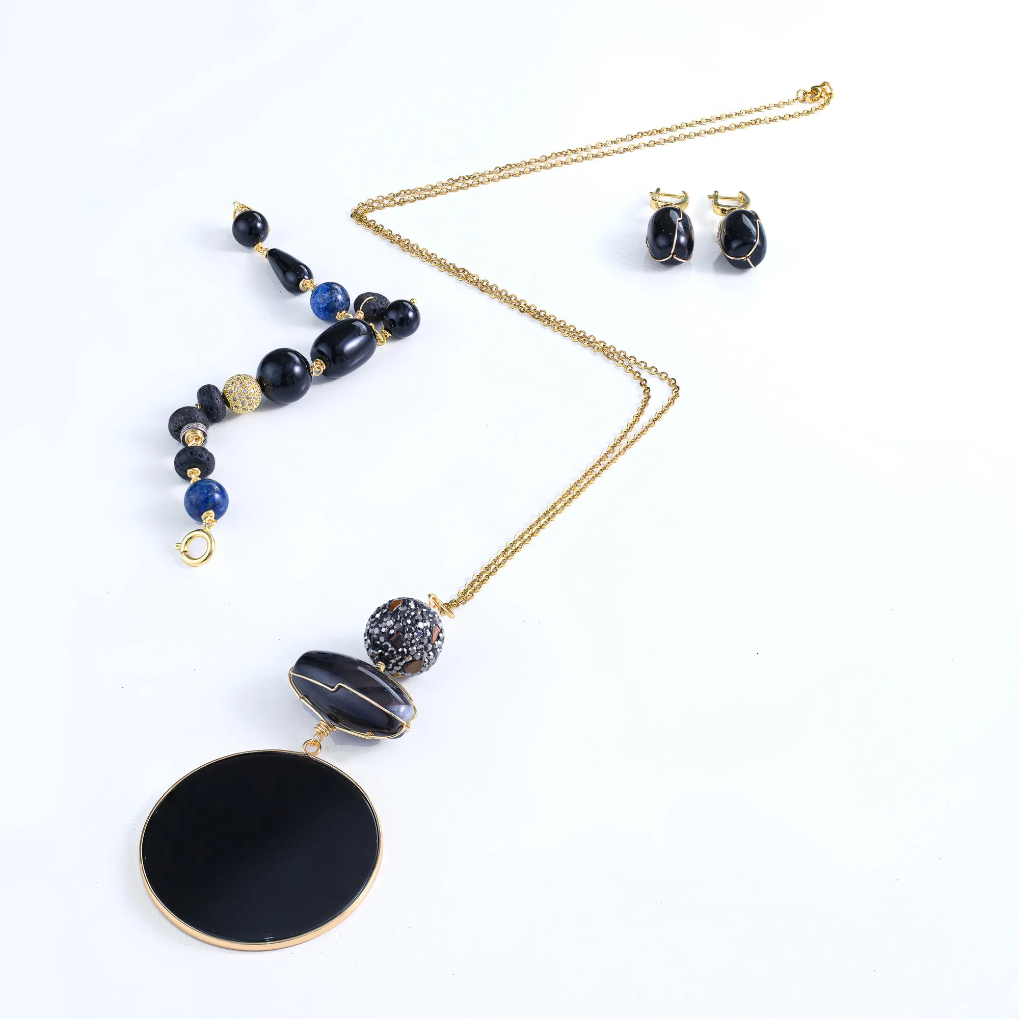 Joy Necklace (Black) sold by Folklore Shop