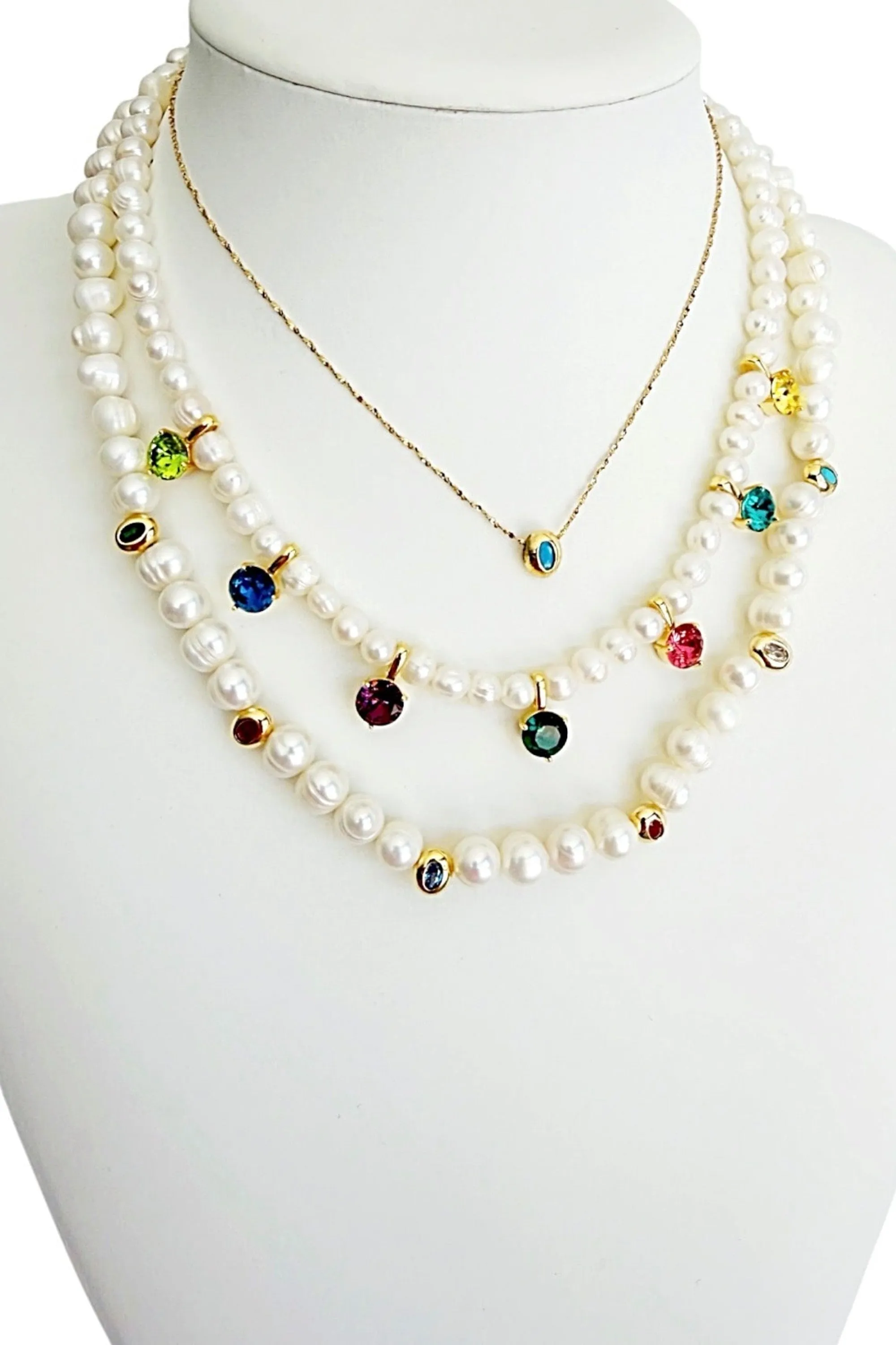 Camelia pearl necklace sold by Folklore Shop product image thumbnail 2
