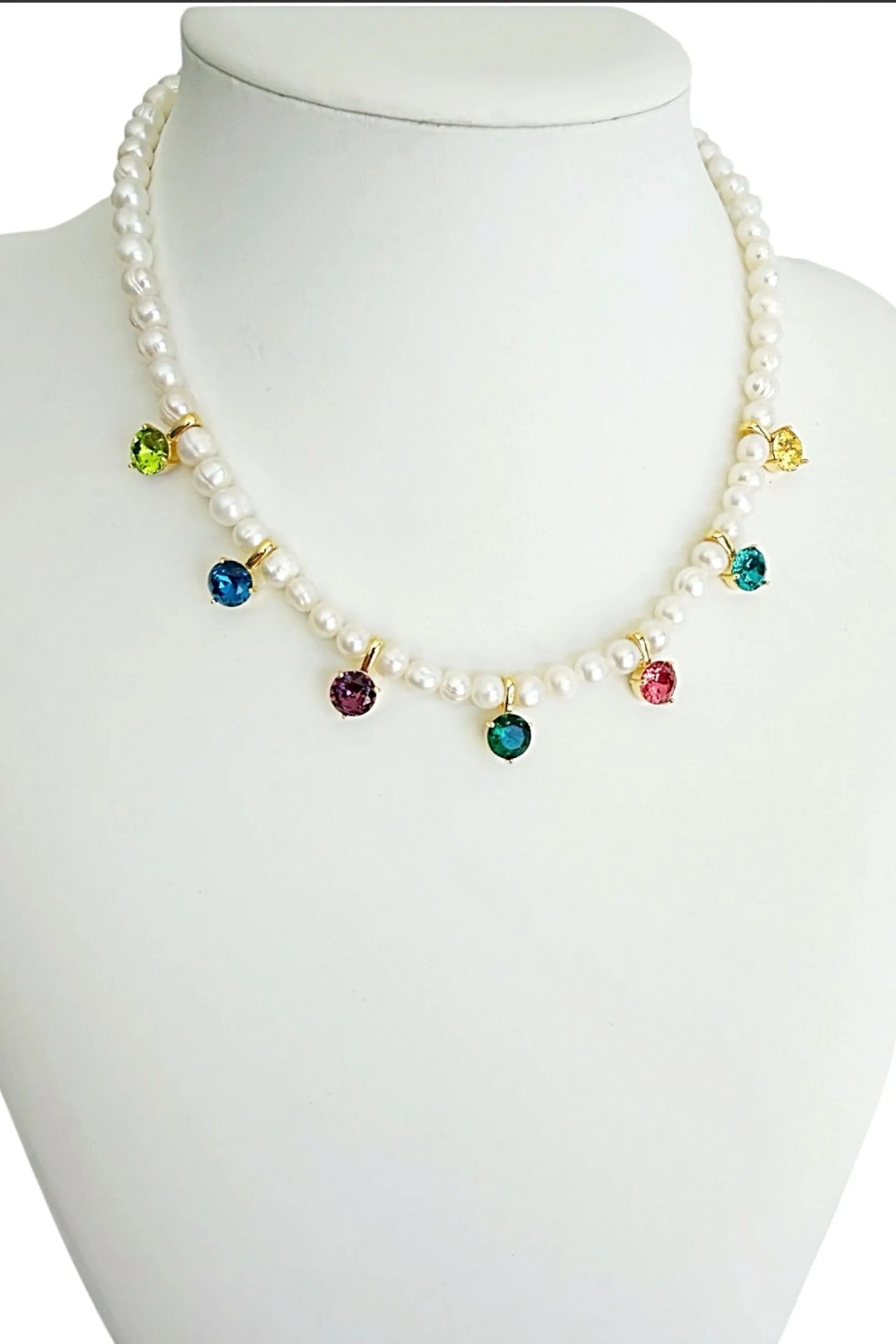Camelia pearl necklace sold by Folklore Shop