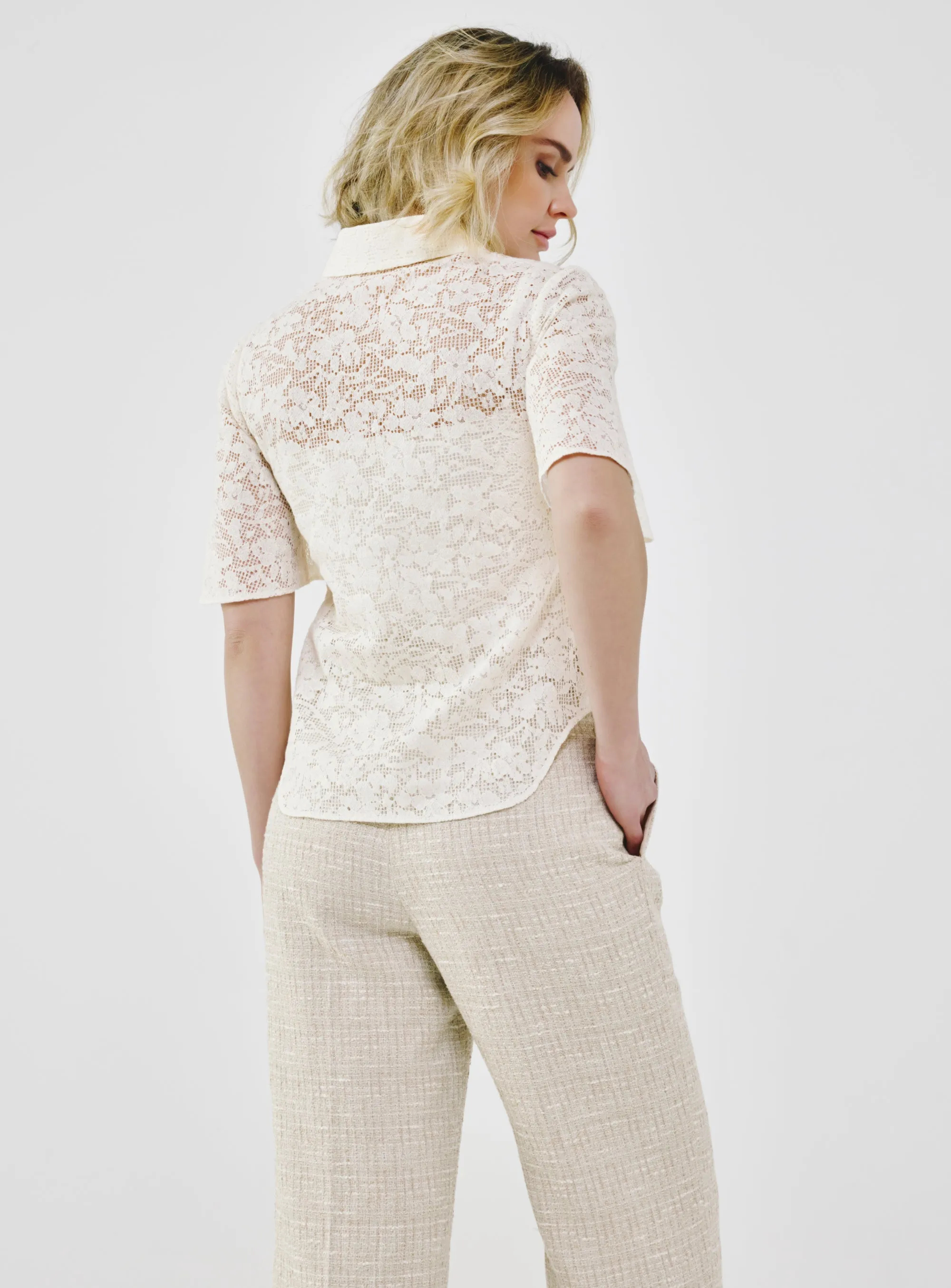 Organic Cotton Lace Shirt sold by Folklore Shop product image thumbnail 3