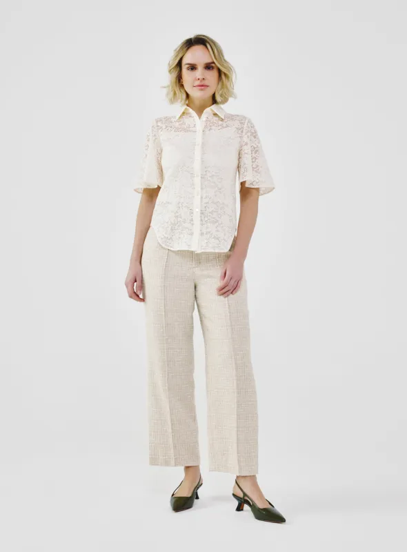 Organic Cotton Lace Shirt made by Folklore Shop