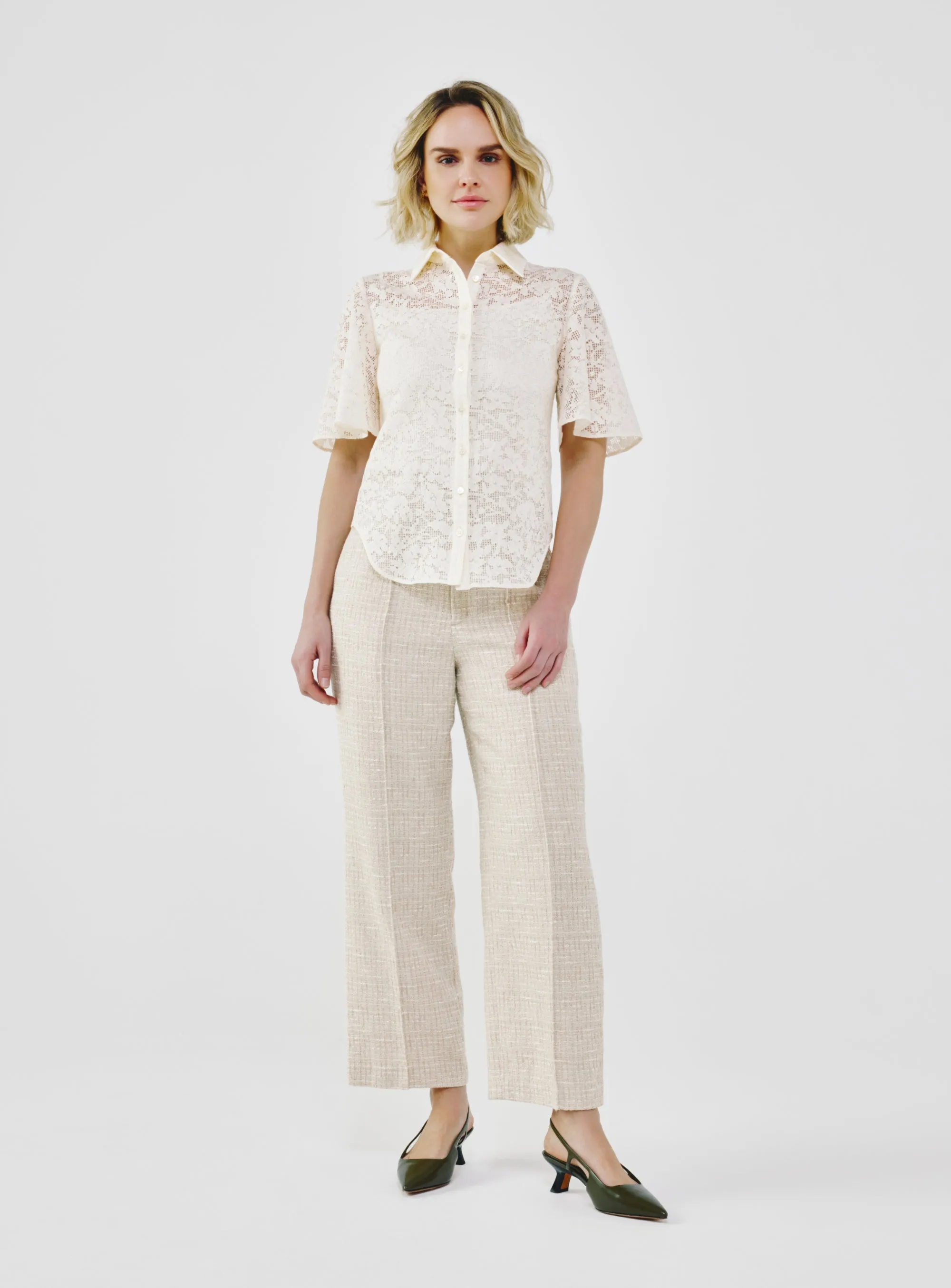 Organic Cotton Lace Shirt sold by Folklore Shop