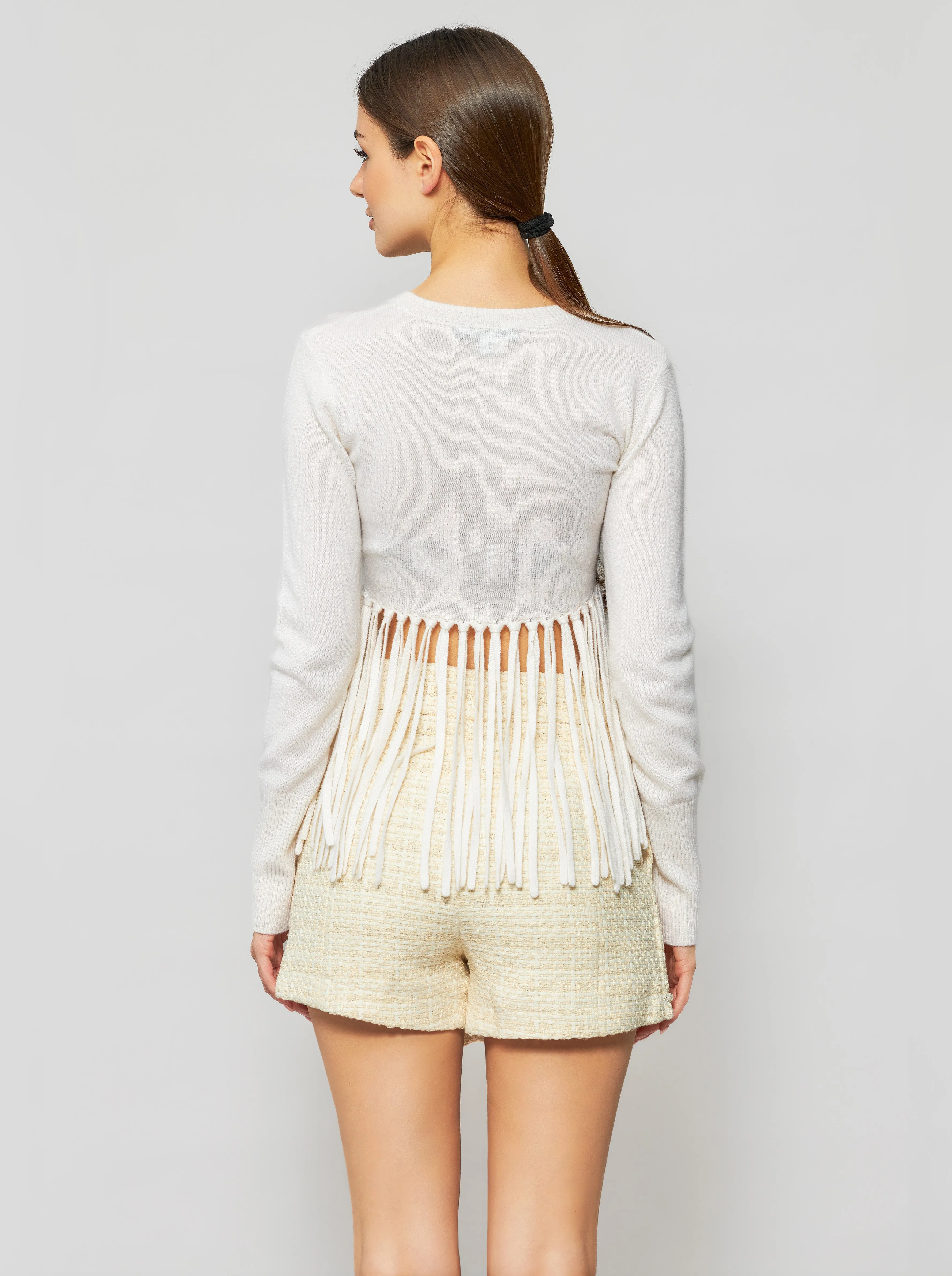 Mia Fringe Cashmere Top sold by Folklore Shop product image thumbnail 4