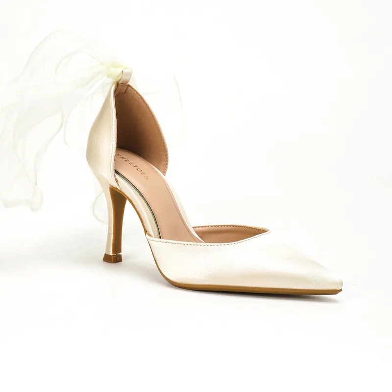 Deena Bridal Bow Heels made by Folklore Shop
