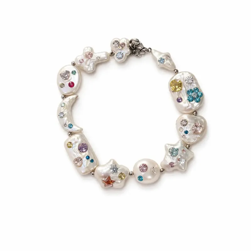 Celestial Garden Pearl Bracelet made by Folklore Shop