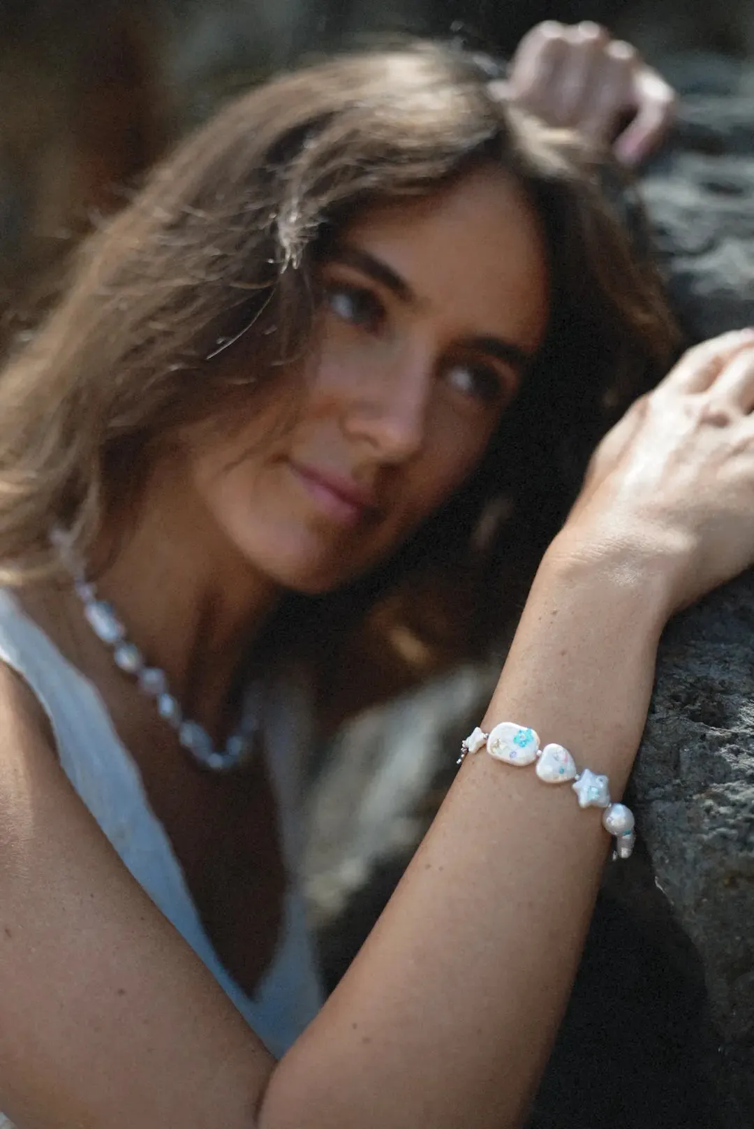Celestial Garden Pearl Bracelet sold by Folklore Shop product image thumbnail 2