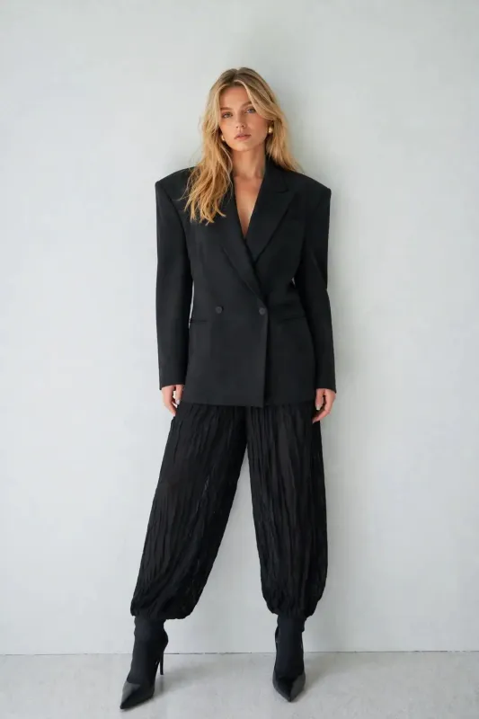 Tailored Double-Breasted Wool Blazer made by Folklore Shop