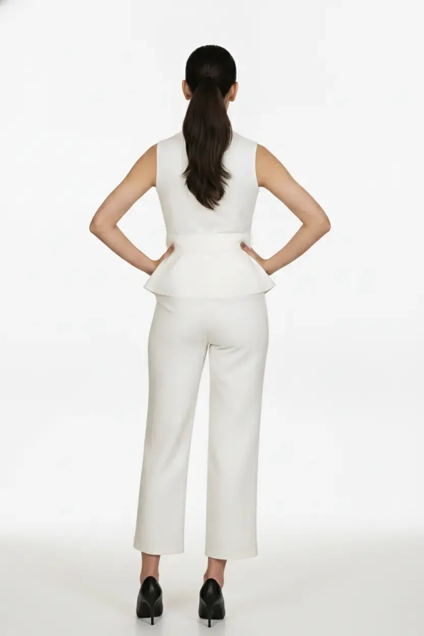 Ivory Waist Coat & Trouser – Timeless Aura sold by Folklore Shop product image thumbnail 4