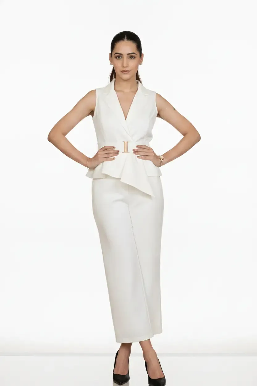 Ivory Waist Coat & Trouser – Timeless Aura sold by Folklore Shop product image thumbnail 3