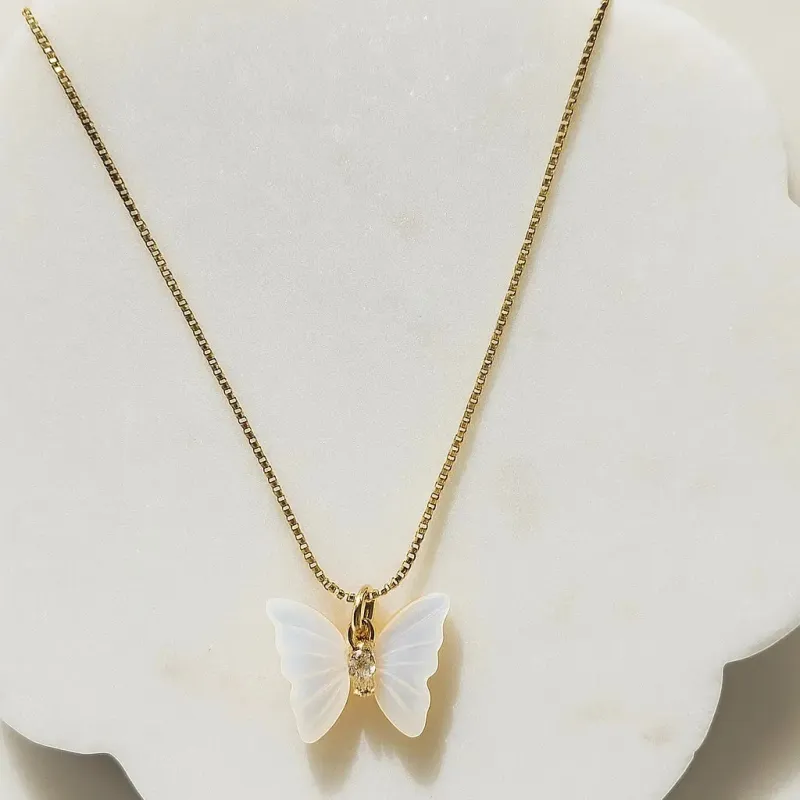 Butterfly Whisper Necklace made by Folklore Shop