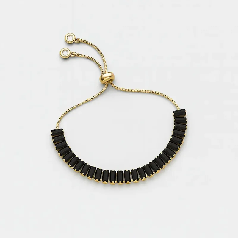 The Sterling Luxe Label Bracelet made by Folklore Shop