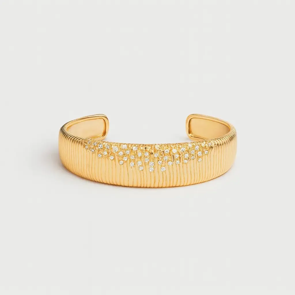 The Belgravia Pavé Cuff sold by Folklore Shop product image thumbnail 2