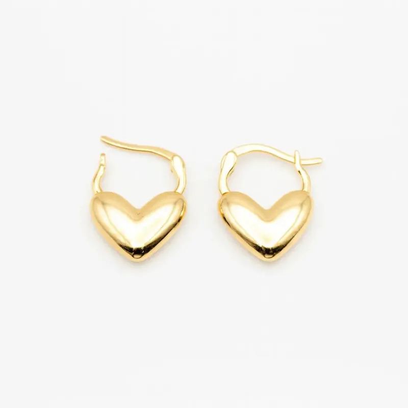 The Amori Heart Hoops made by Folklore Shop
