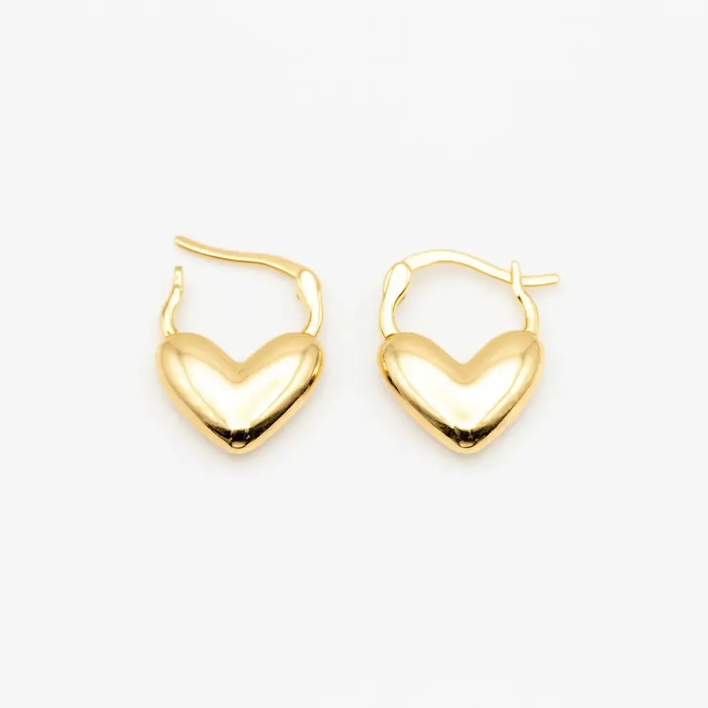 The Amori Heart Hoops sold by Folklore Shop