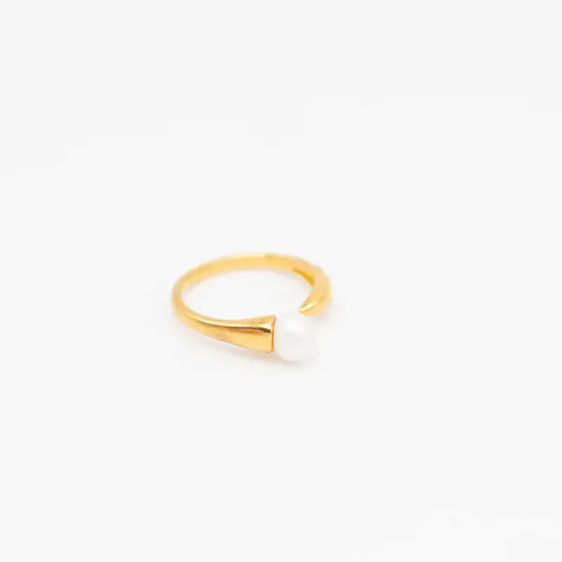Mother Of Pearl Ring made by Folklore Shop
