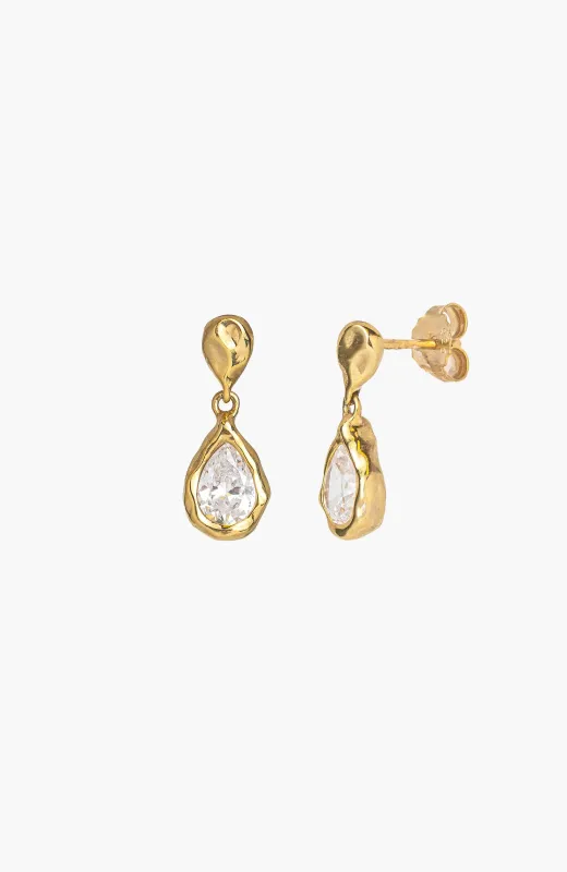 Solace Tear Dangle Earrings made by Folklore Shop