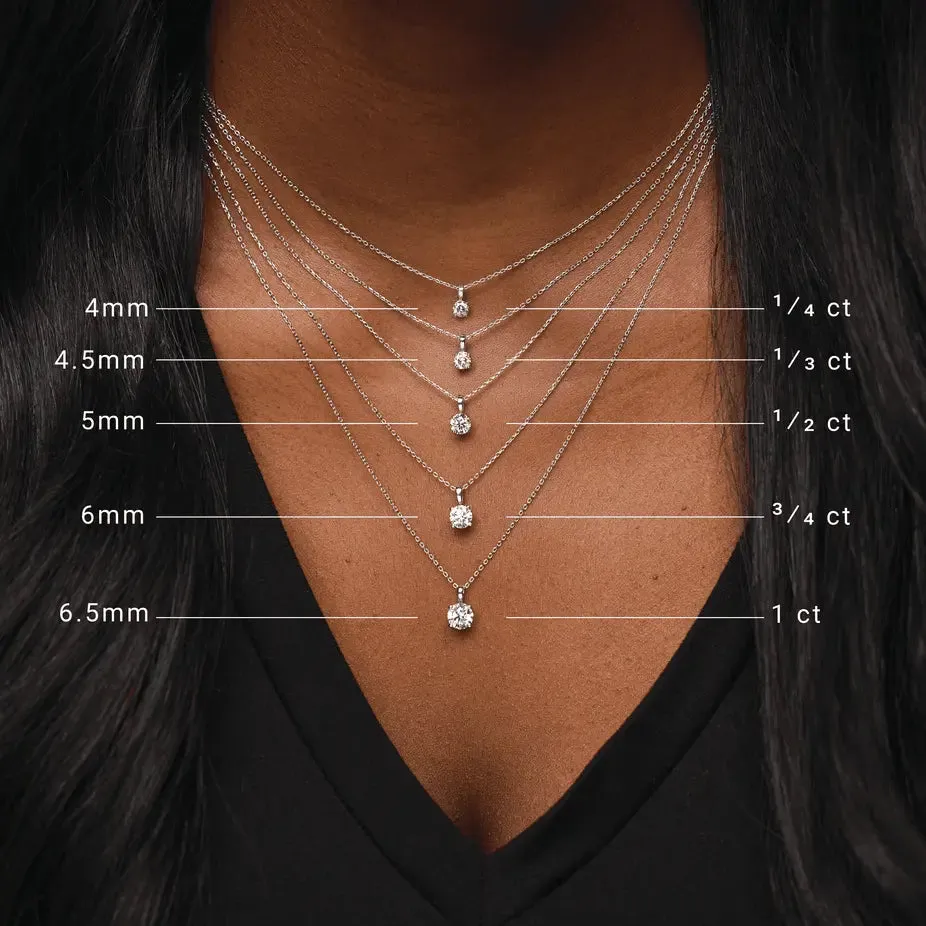 1 CT Lab-Grown Diamond 18" Necklace in 14K Gold sold by Folklore Shop product image thumbnail 4