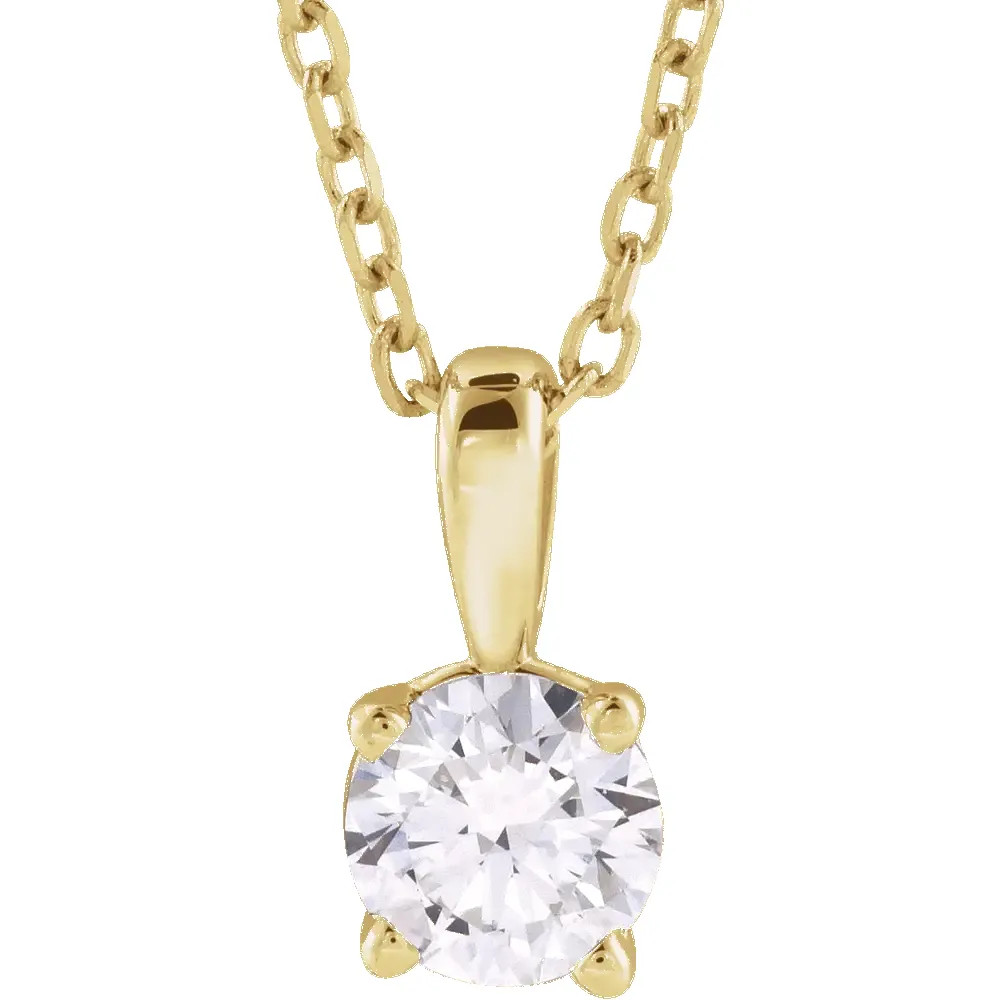 1 CT Lab-Grown Diamond 18" Necklace in 14K Gold sold by Folklore Shop