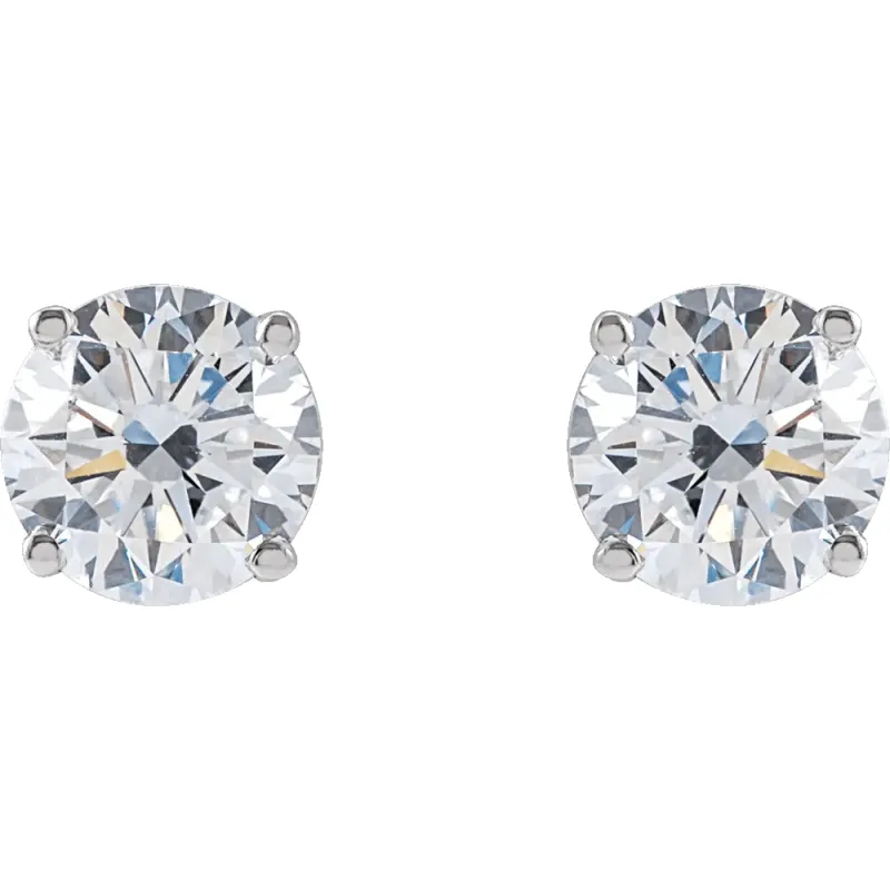 3 CT Lab-Grown Diamond Earrings in 14K Gold made by Folklore Shop