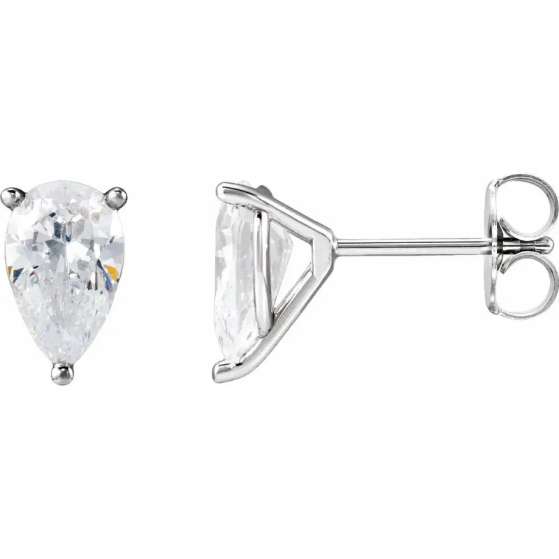 3 CT Lab-Grown Diamond Cocktail-Style Earrings in 14K Gold made by Folklore Shop