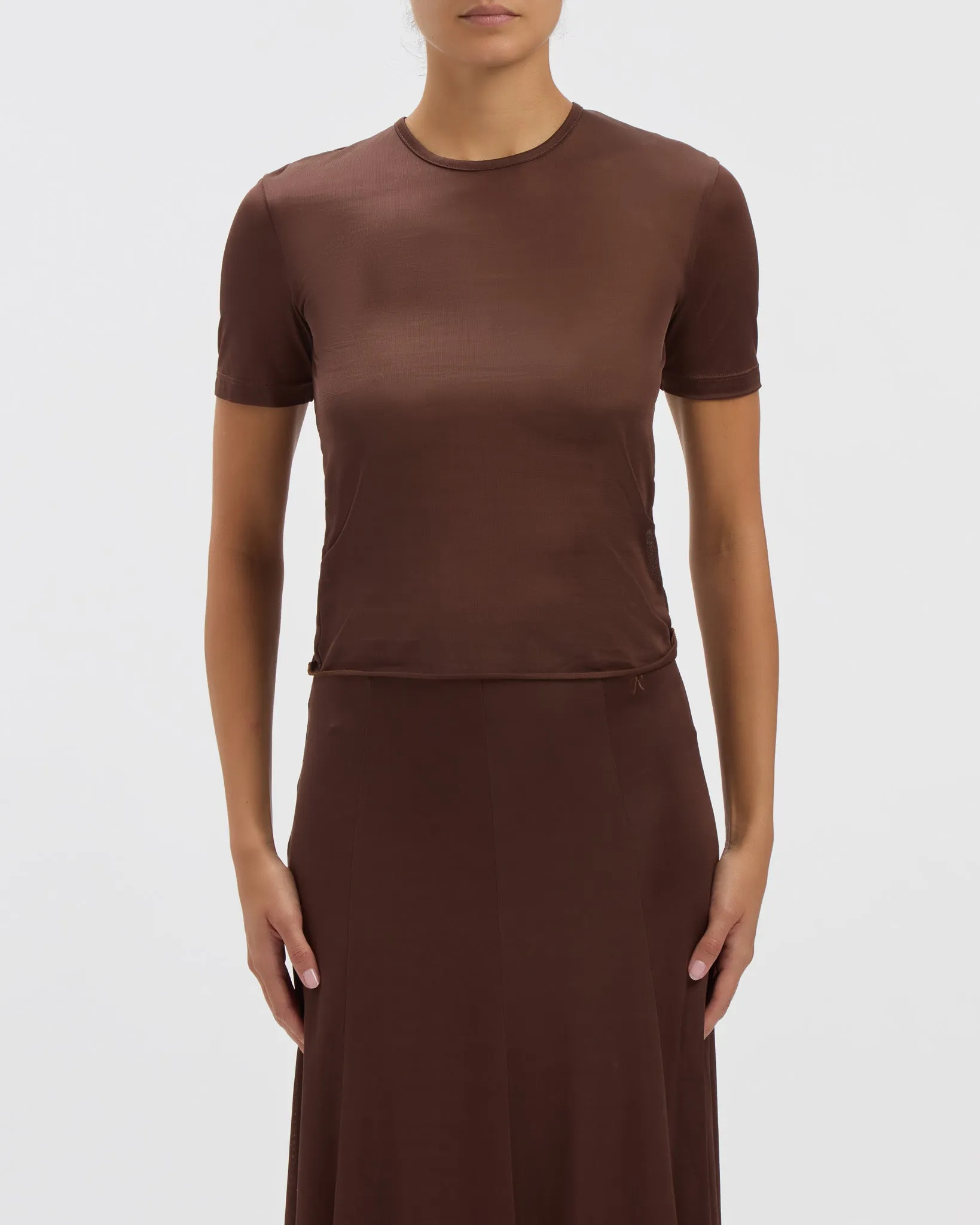 Semi-Sheer Luna Tee sold by THE PARK