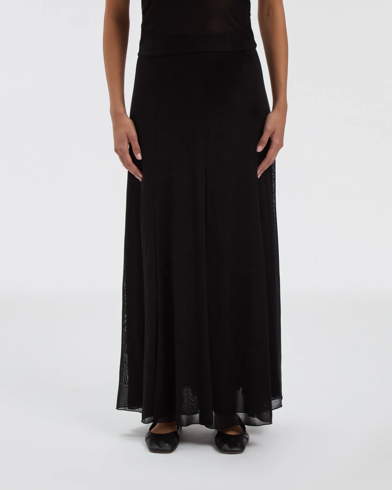 Semi-Sheer Olivia Skirt sold by THE PARK