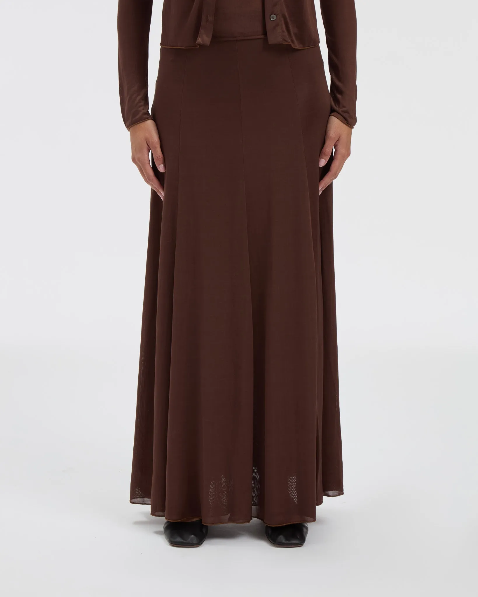 Semi-Sheer Olivia Skirt sold by THE PARK