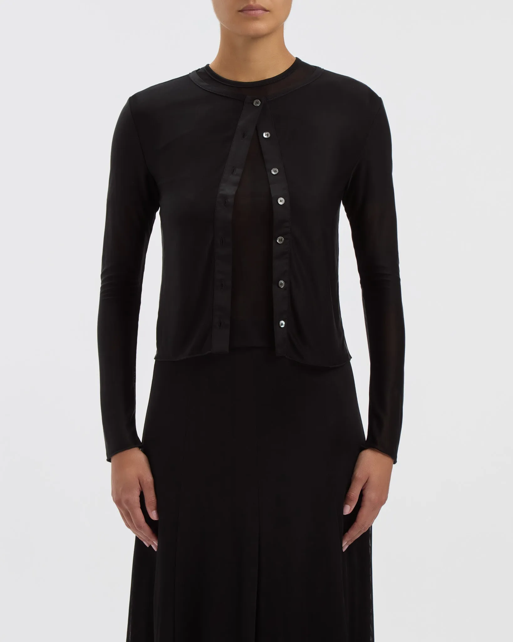 Semi-Sheer Hazel Cardigan sold by THE PARK