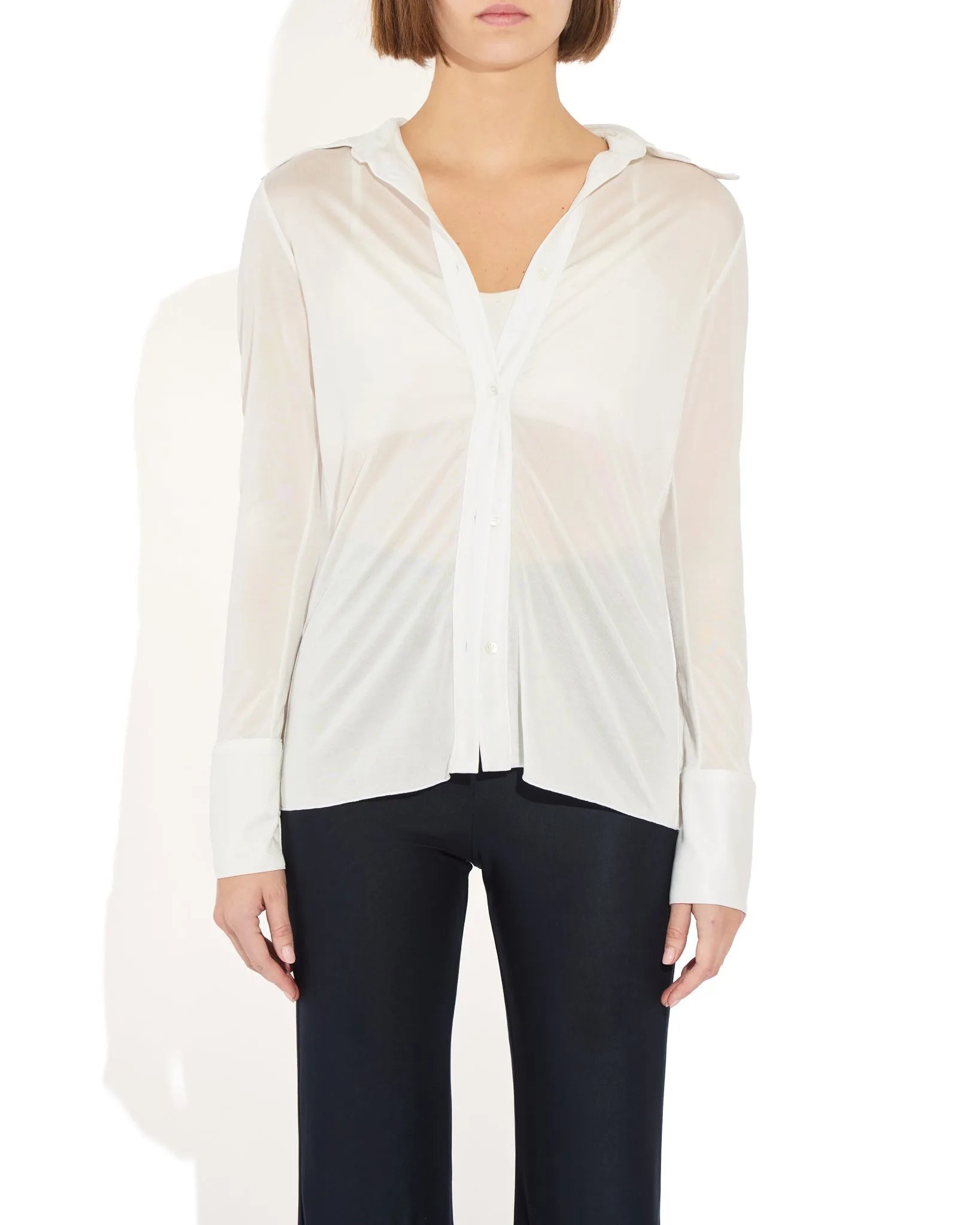 Semi-Sheer Serge Blouse sold by THE PARK product image thumbnail 2
