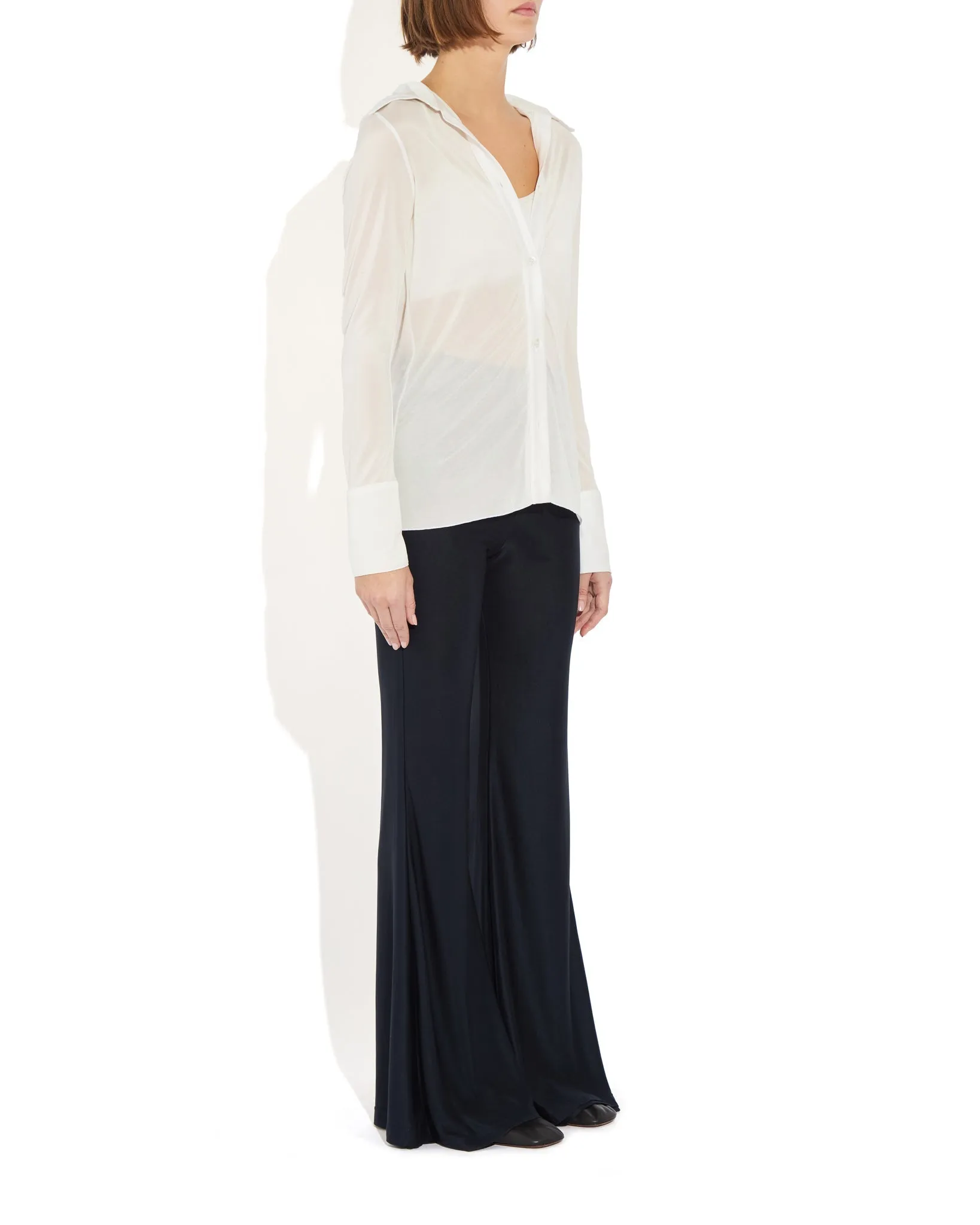 Semi-Sheer Serge Blouse sold by THE PARK product image thumbnail 4
