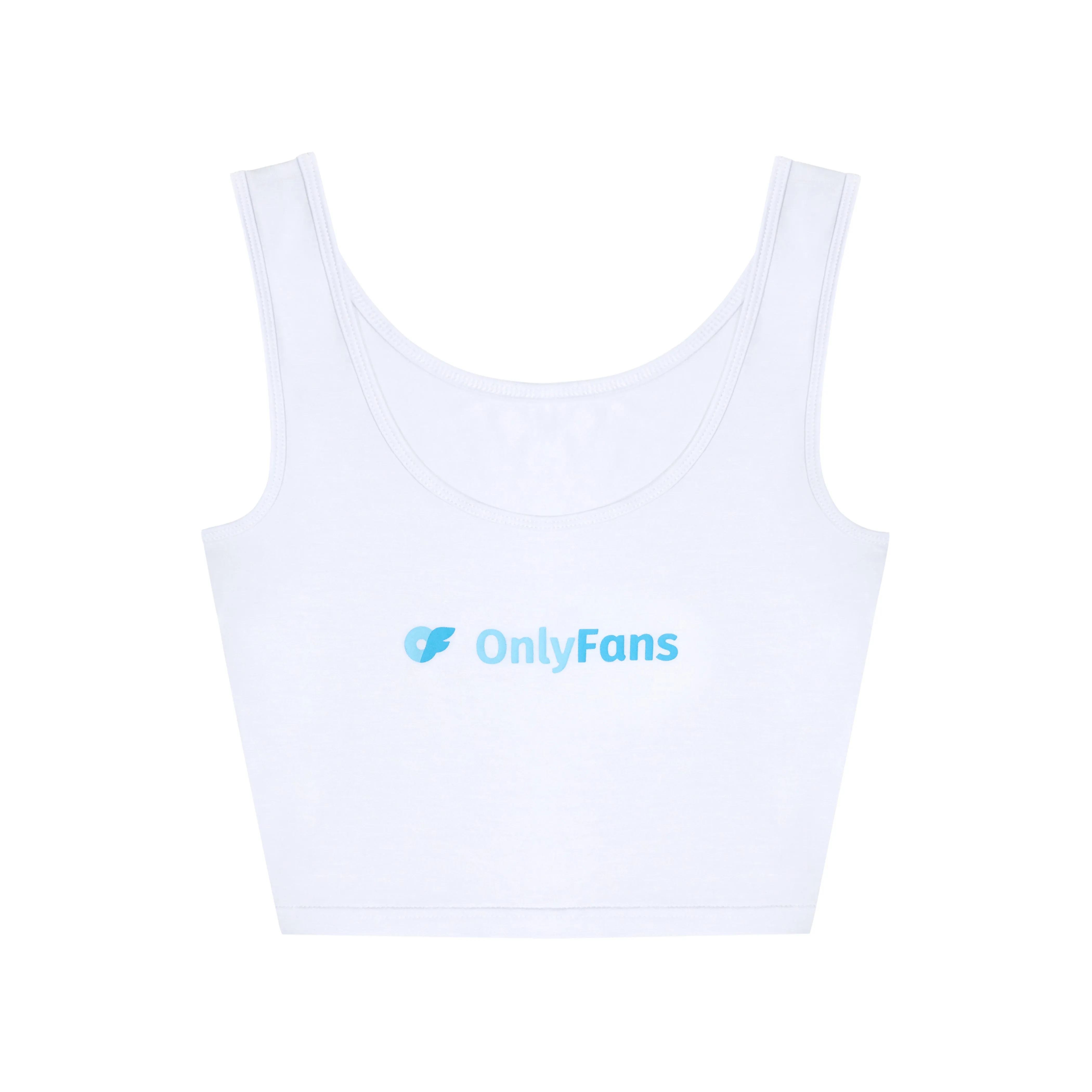OnlyFans Crop Tank - White sold by Only Fans