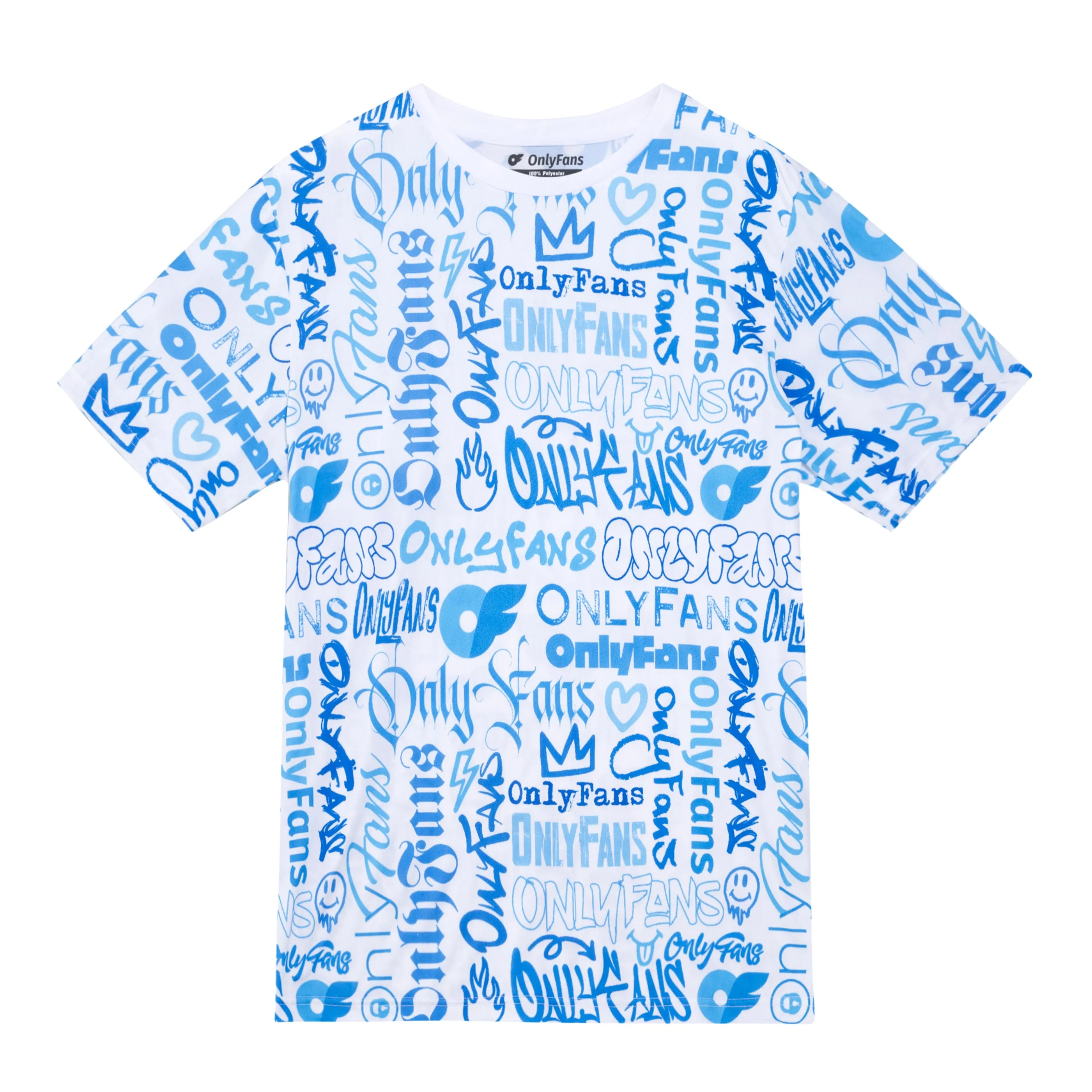 Patterned Tee - Fonts sold by Only Fans