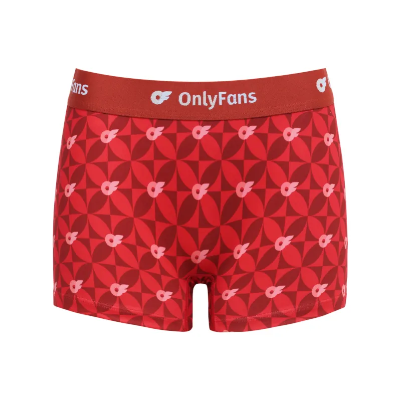 Women's Boyshort - Red Vibe sold by Only Fans