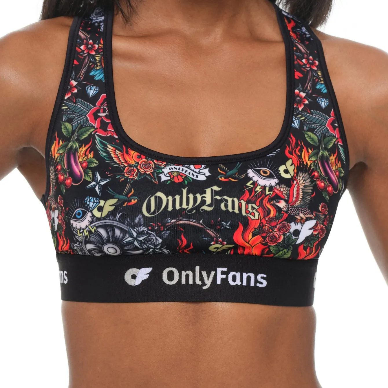 Stretch Lounge Bra - Tattoo sold by Only Fans product image thumbnail 2