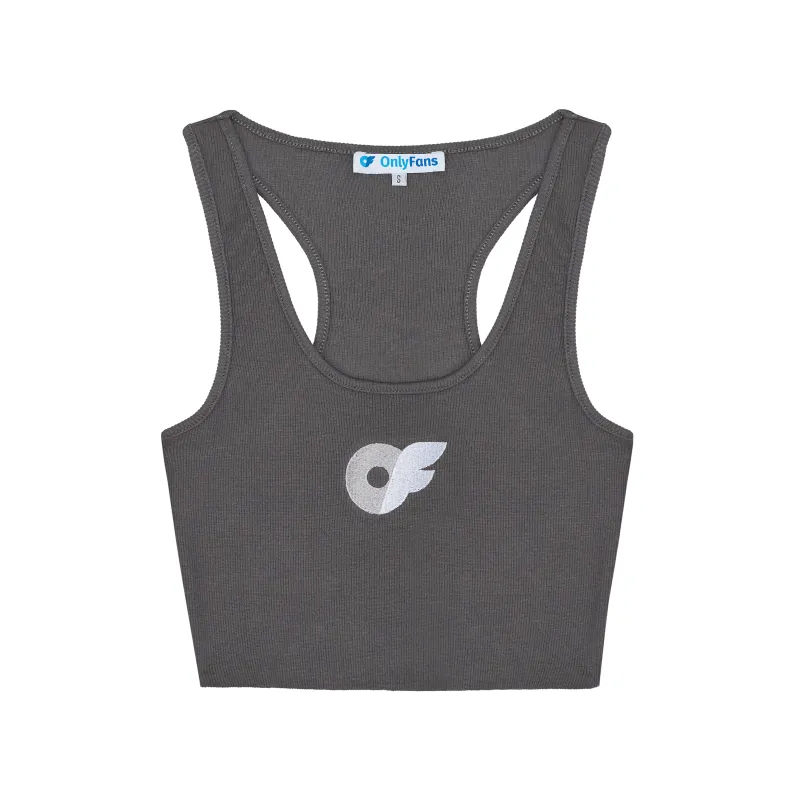 Ribbed Tank - Gray made by Only Fans