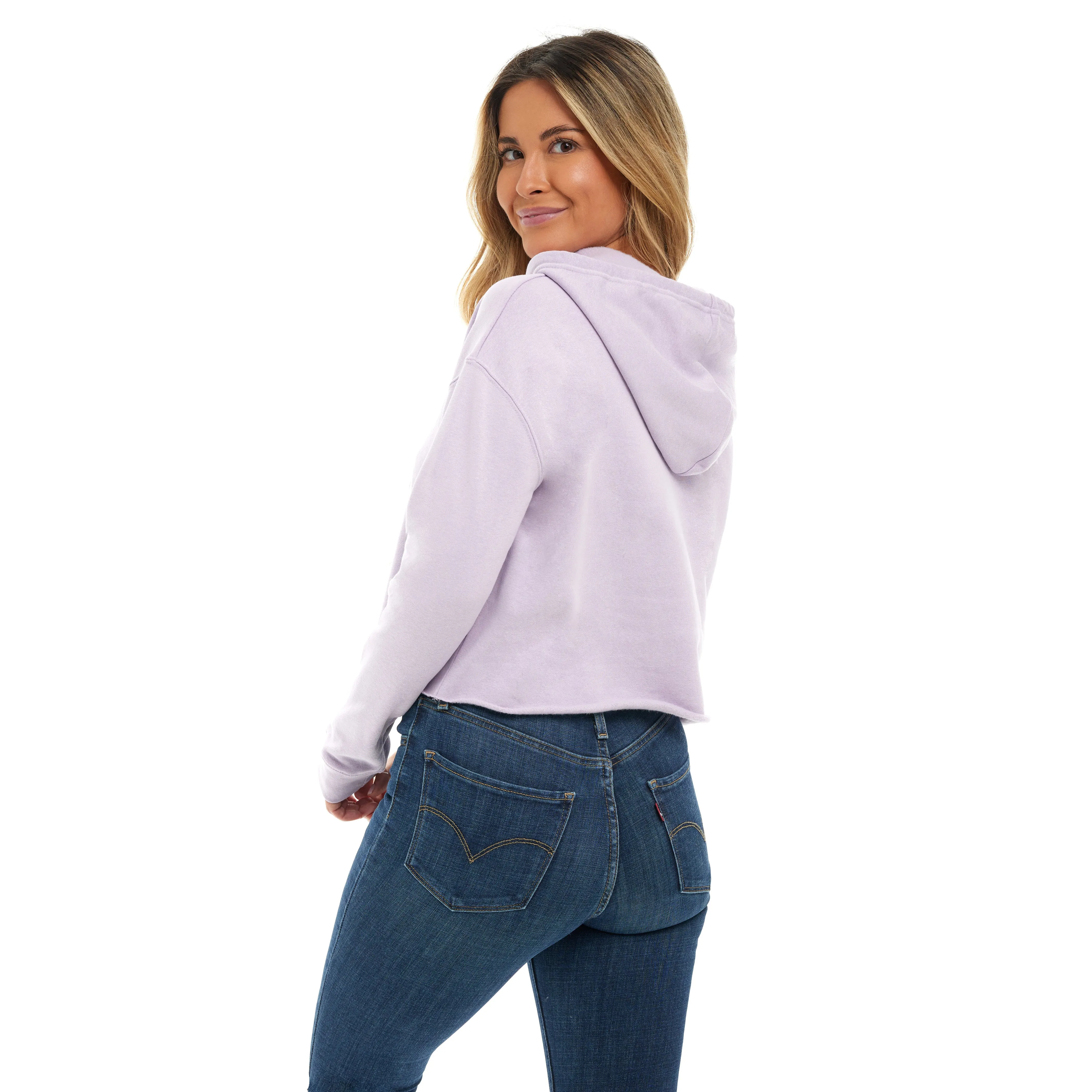 Cropped Hoodie - Lilac sold by Only Fans product image thumbnail 4