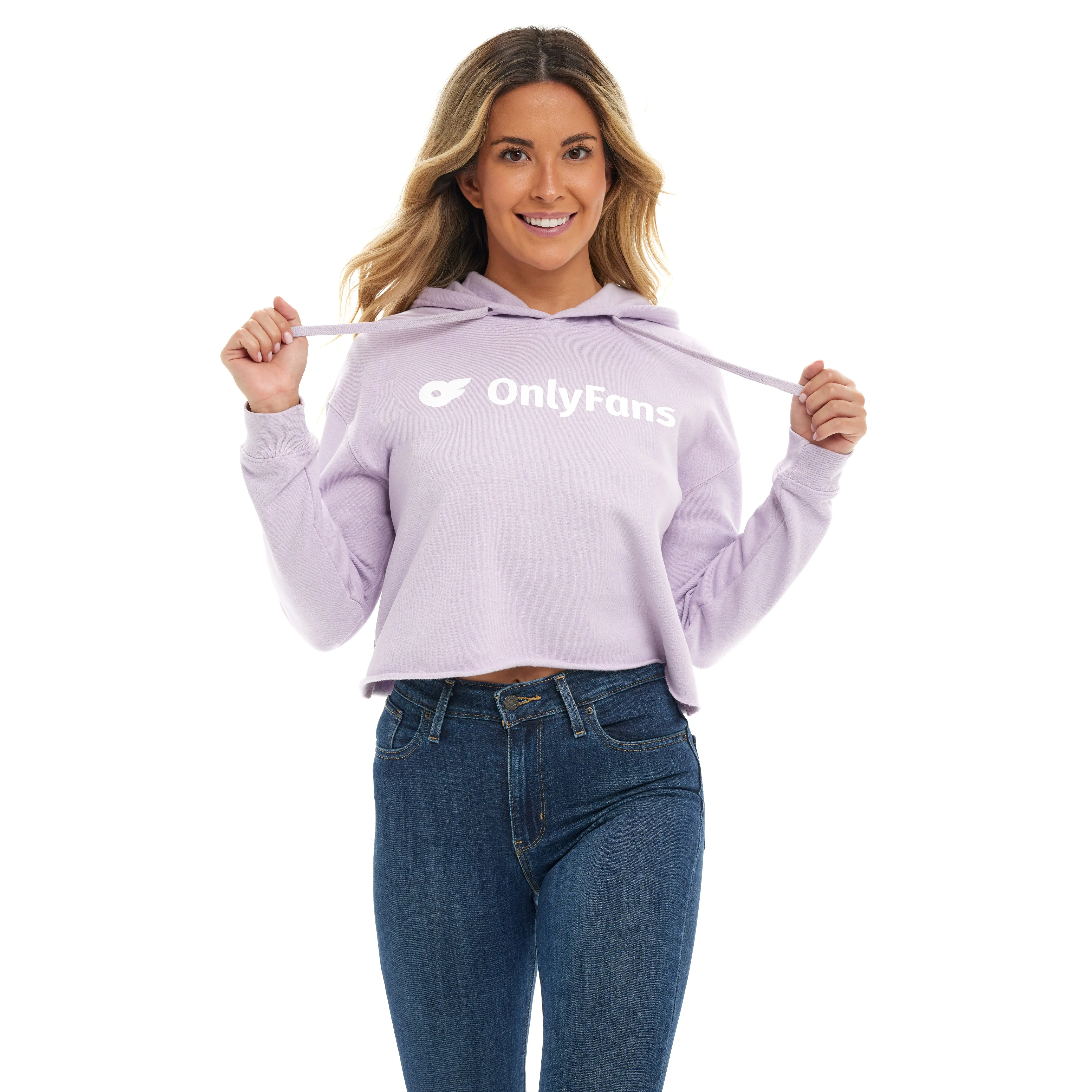 Cropped Hoodie - Lilac sold by Only Fans product image thumbnail 2
