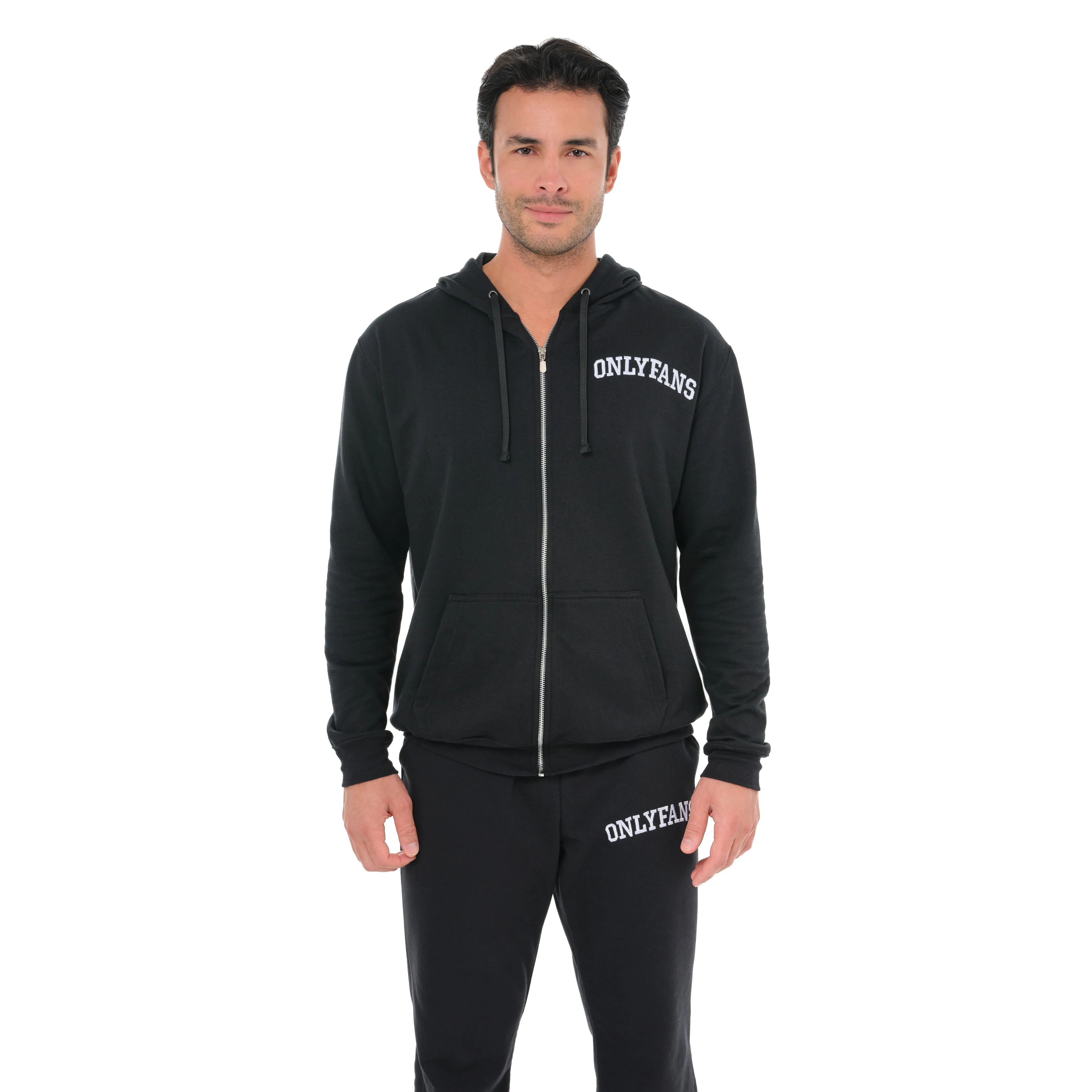 Embroidered Zip Hoodie- Black sold by Only Fans product image thumbnail 2