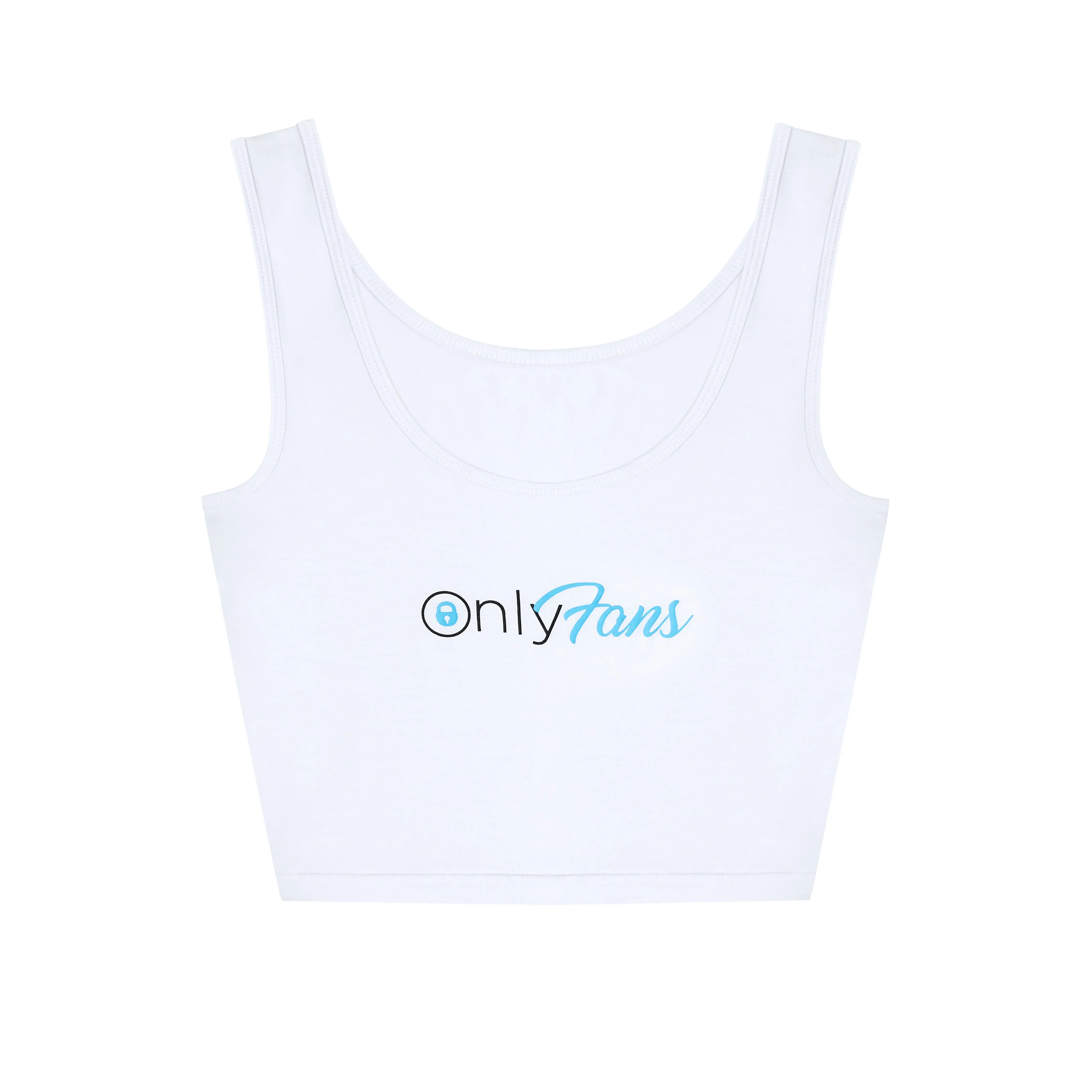OnlyFans Classic Crop Tank - White sold by Only Fans